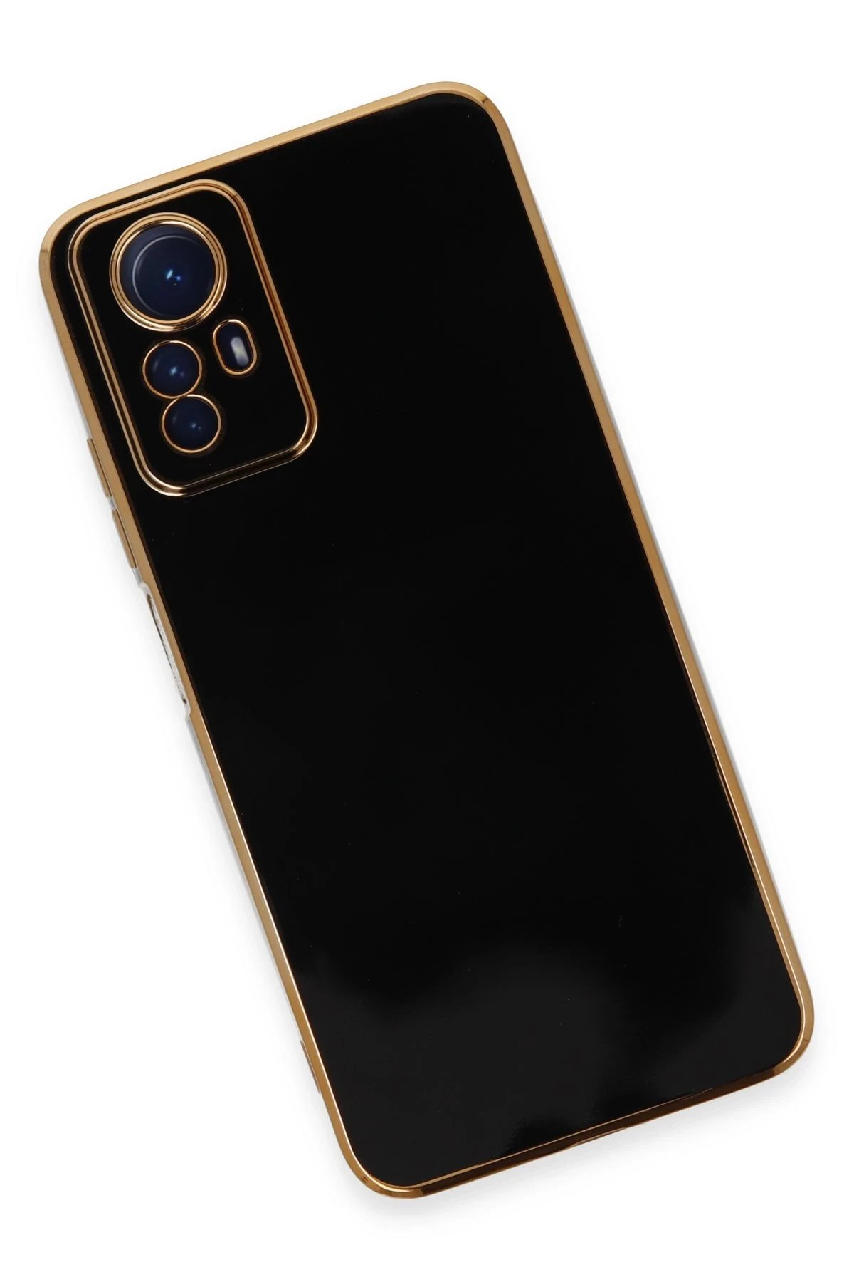 Newface Xiaomi Redmi Note 12S Kılıf Volet Silikon - Siyah