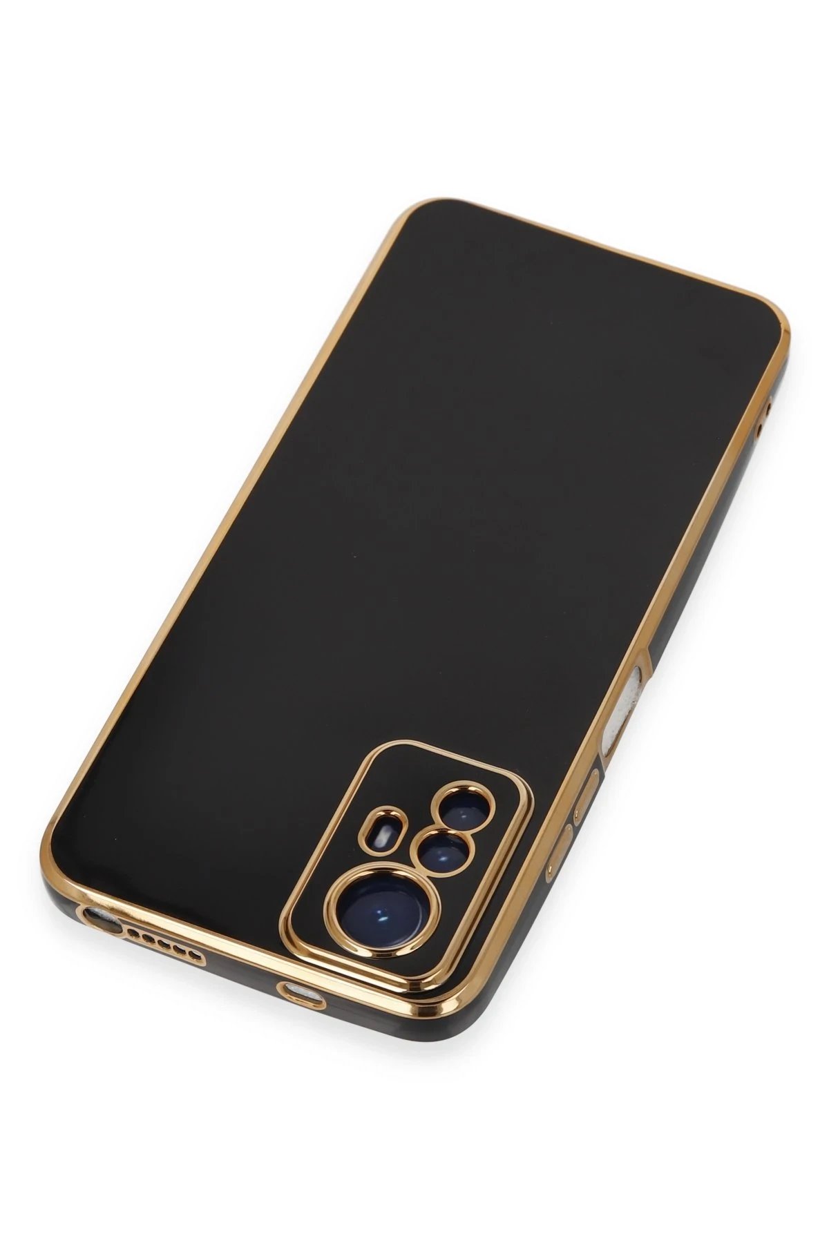 Newface Xiaomi Redmi Note 12S Kılıf Volet Silikon - Siyah