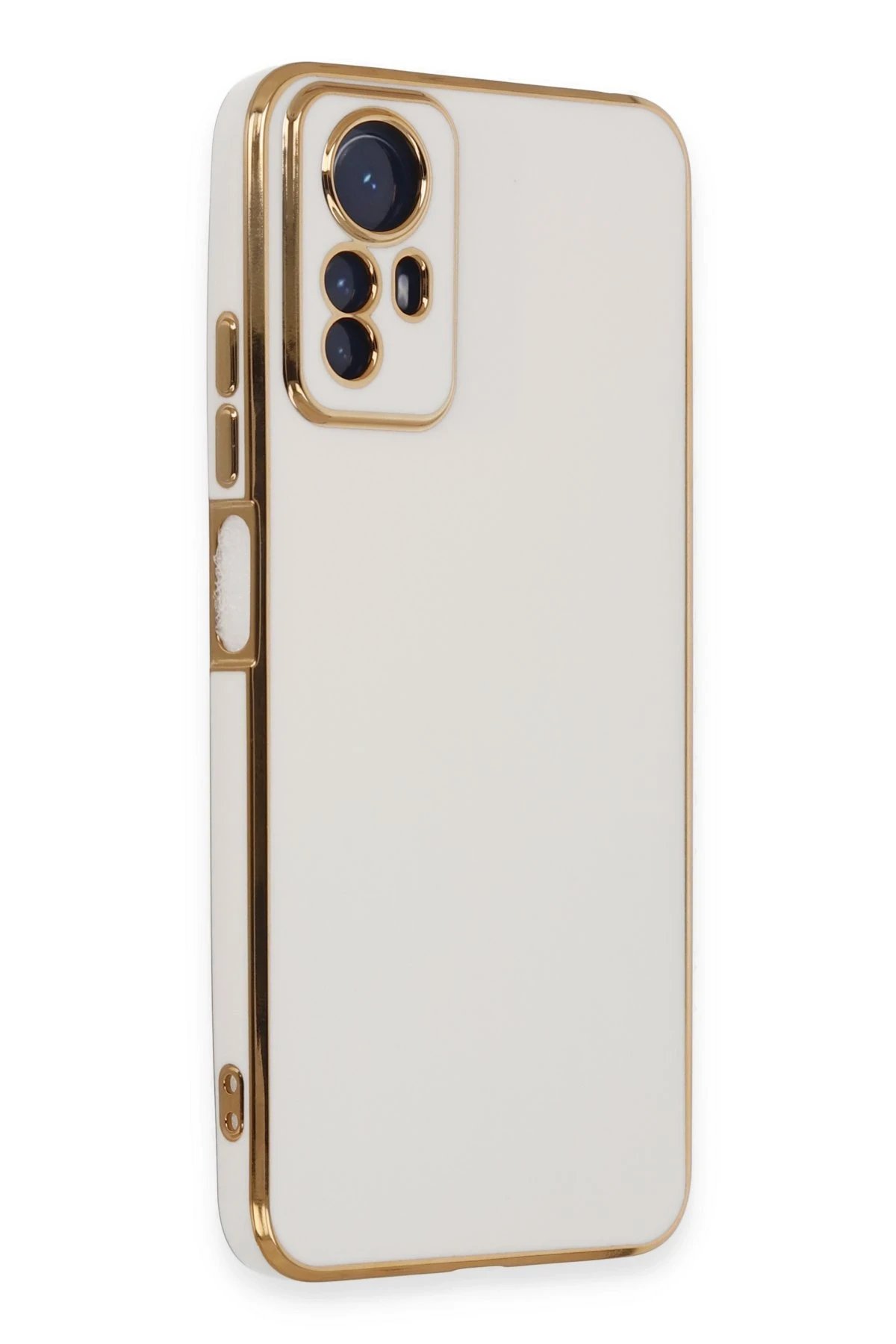 Newface Xiaomi Redmi Note 12S Kılıf Volet Silikon - Beyaz