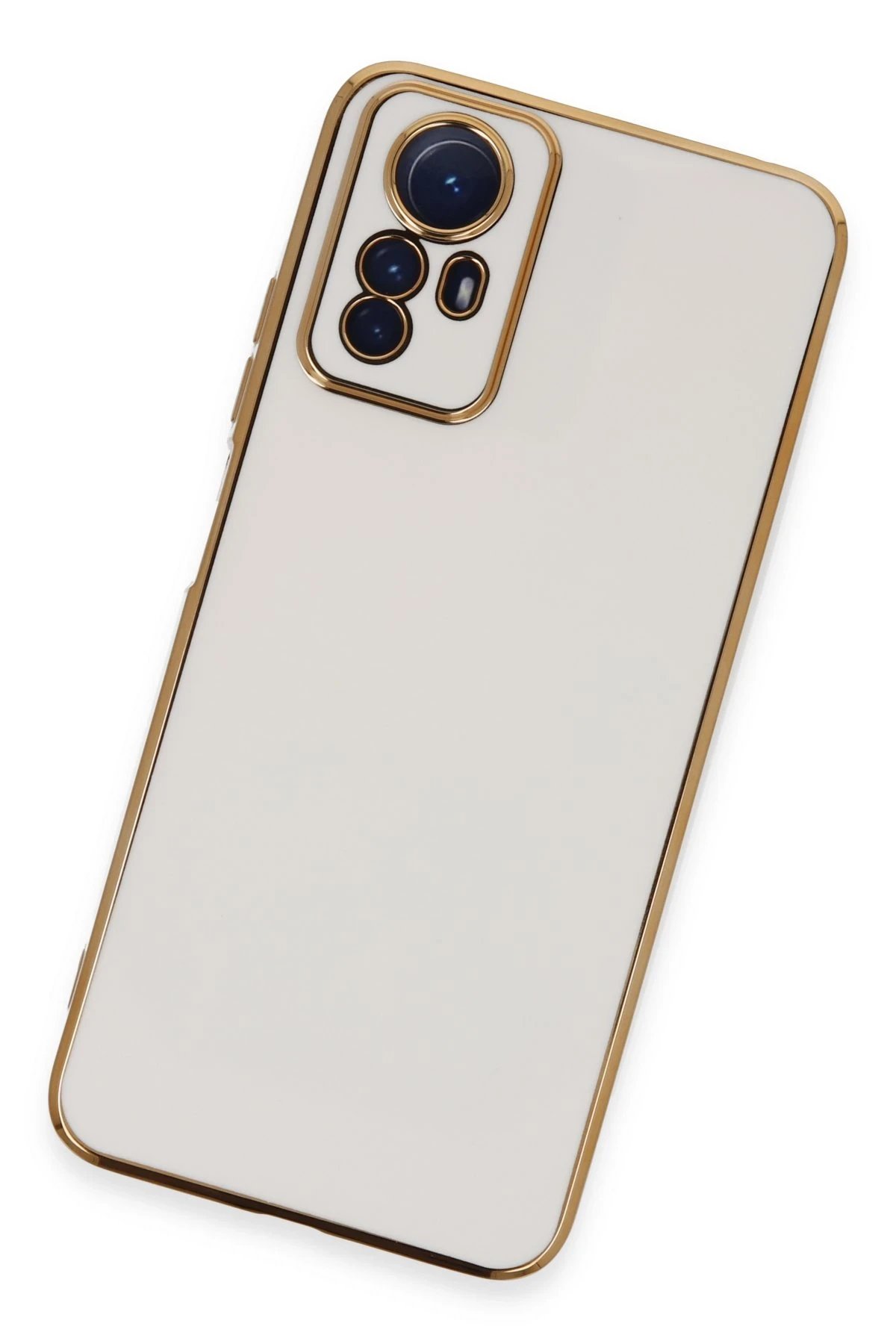 Newface Xiaomi Redmi Note 12S Kılıf Volet Silikon - Beyaz