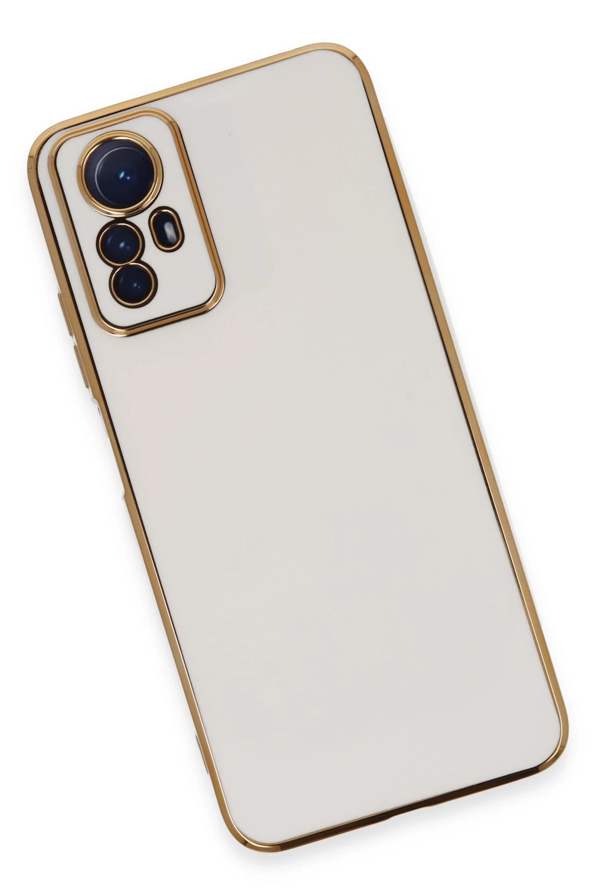 Newface Xiaomi Redmi Note 12S Kılıf Volet Silikon - Beyaz