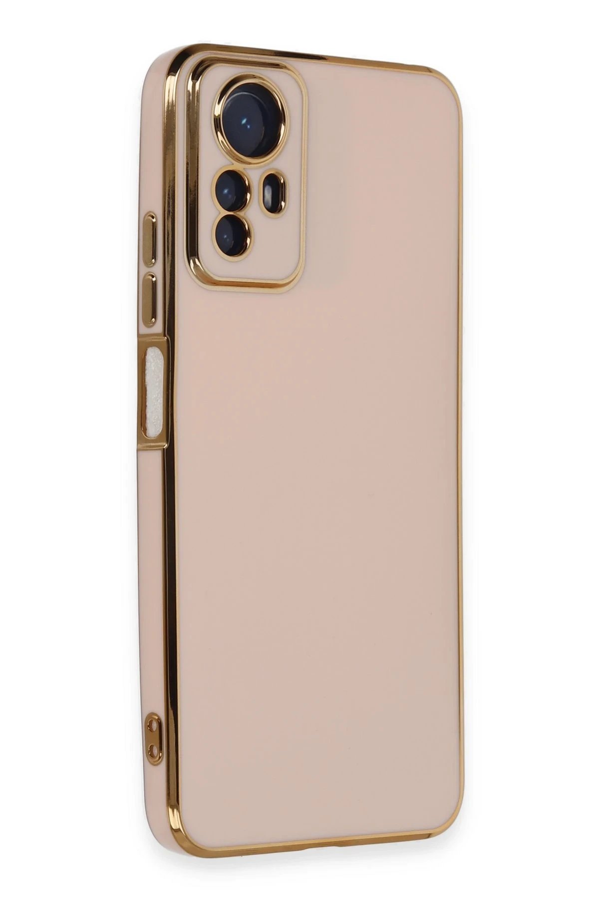 Newface Xiaomi Redmi Note 12S Kılıf Volet Silikon - Pembe