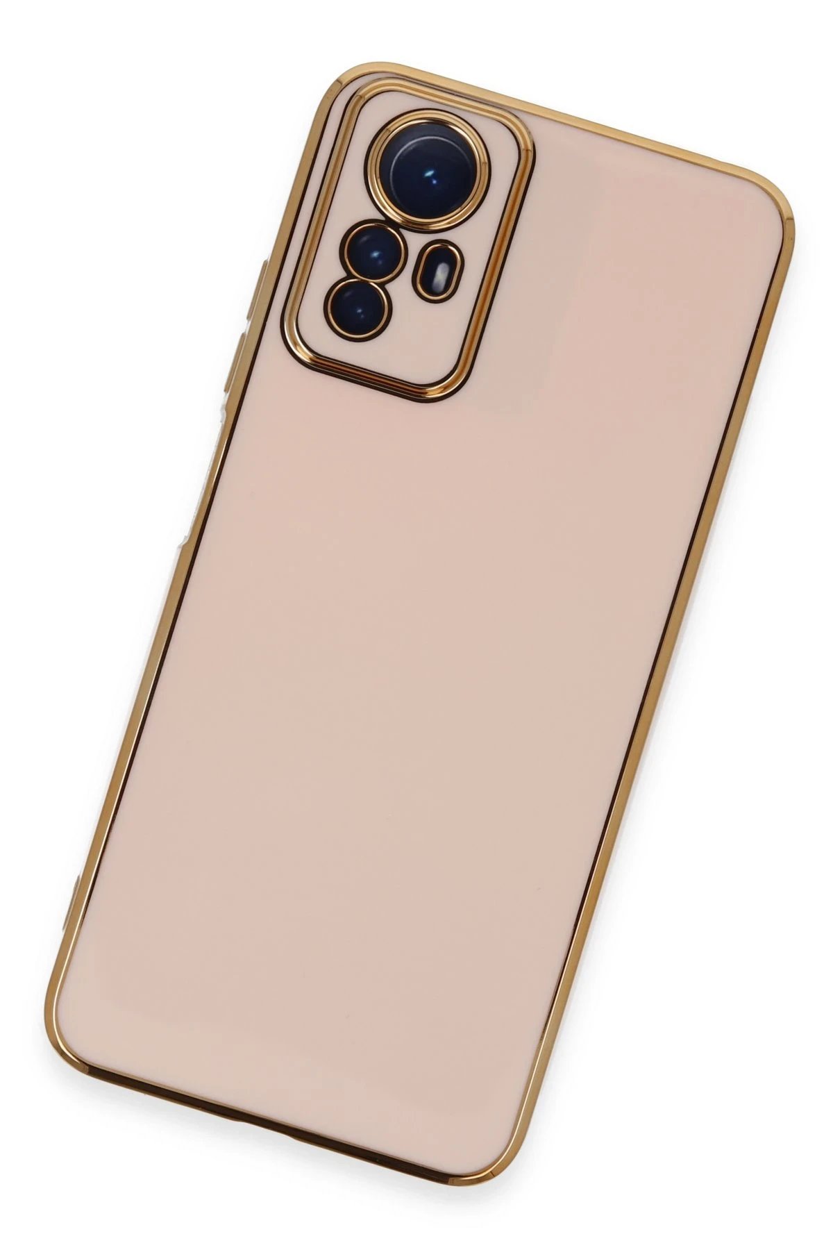 Newface Xiaomi Redmi Note 12S Kılıf Volet Silikon - Pembe