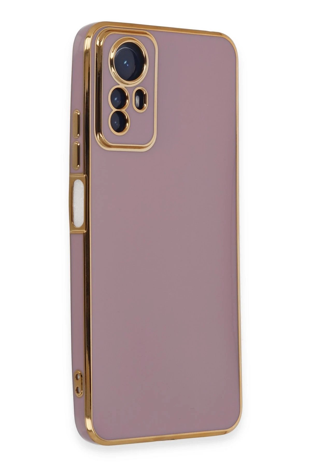 Newface Xiaomi Redmi Note 12S Kılıf Volet Silikon - Mor