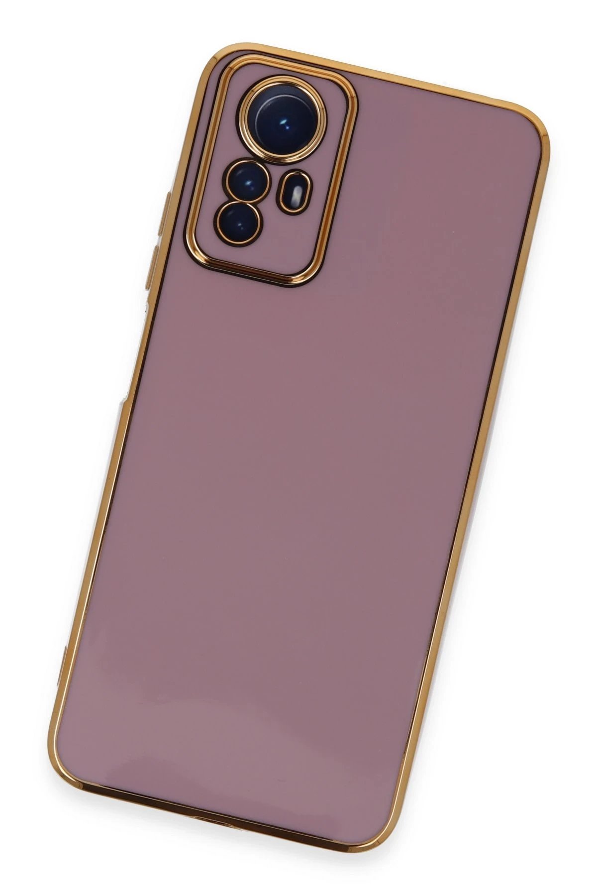 Newface Xiaomi Redmi Note 12S Kılıf Volet Silikon - Mor