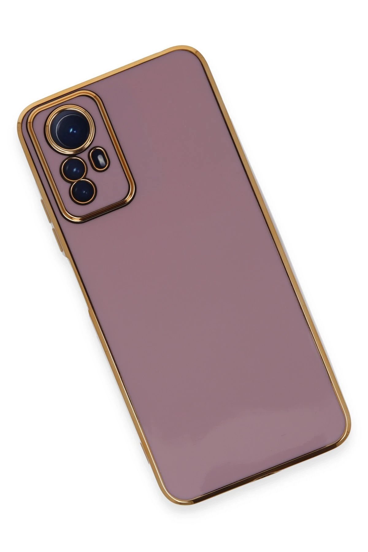 Newface Xiaomi Redmi Note 12S Kılıf Volet Silikon - Mor