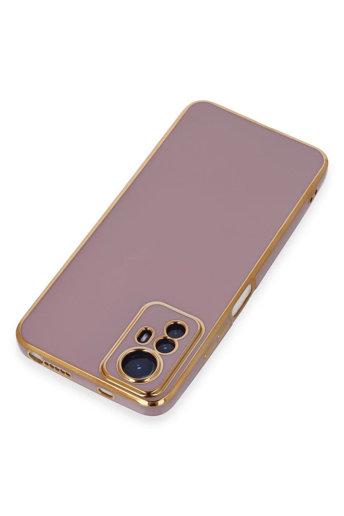 Newface Xiaomi Redmi Note 12S Kılıf Volet Silikon - Mor