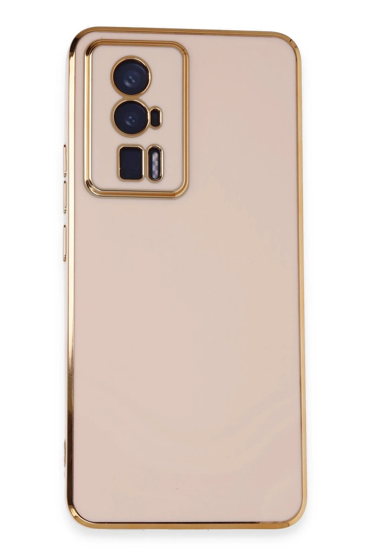 Newface Xiaomi Poco F5 Pro Kılıf Volet Silikon - Pembe