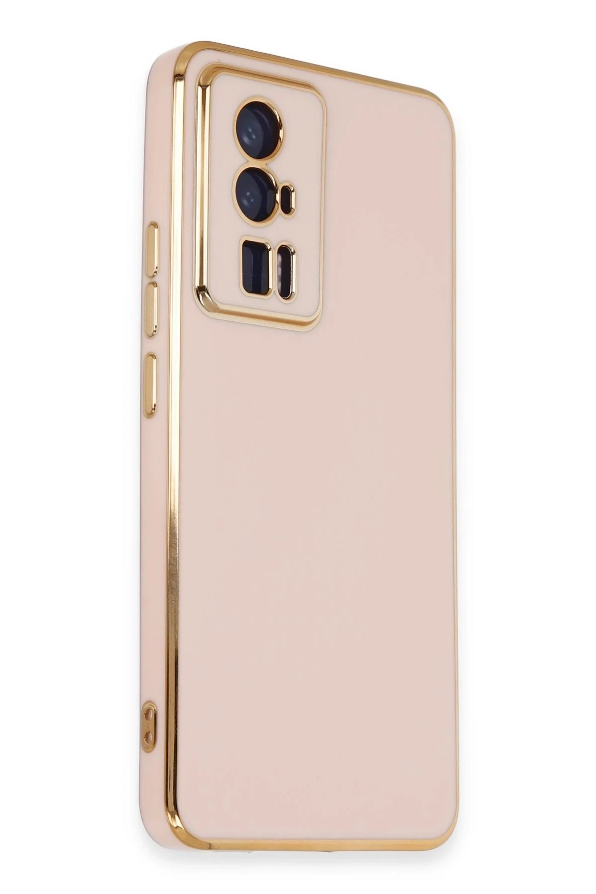 Newface Xiaomi Poco F5 Pro Kılıf Volet Silikon - Pembe