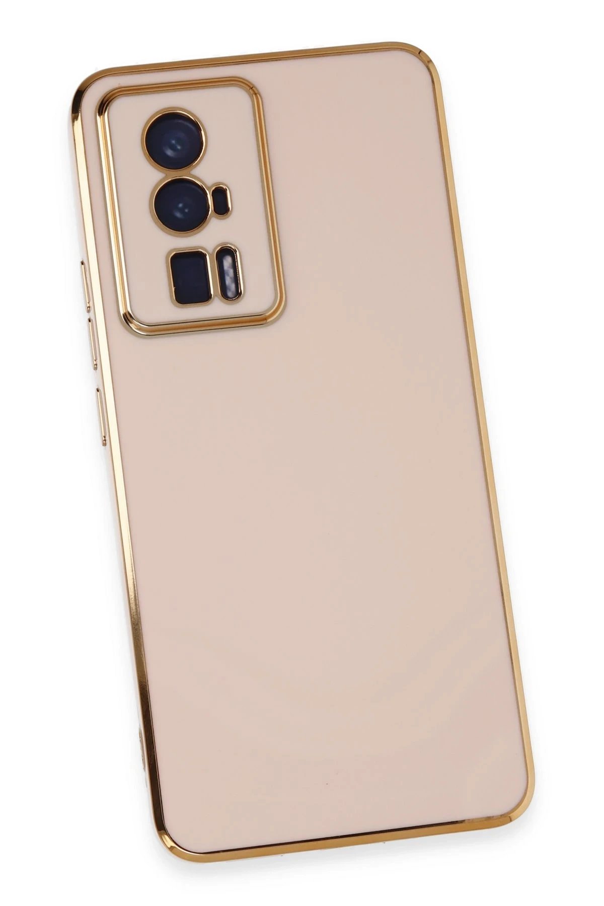 Newface Xiaomi Poco F5 Pro Kılıf Volet Silikon - Pembe