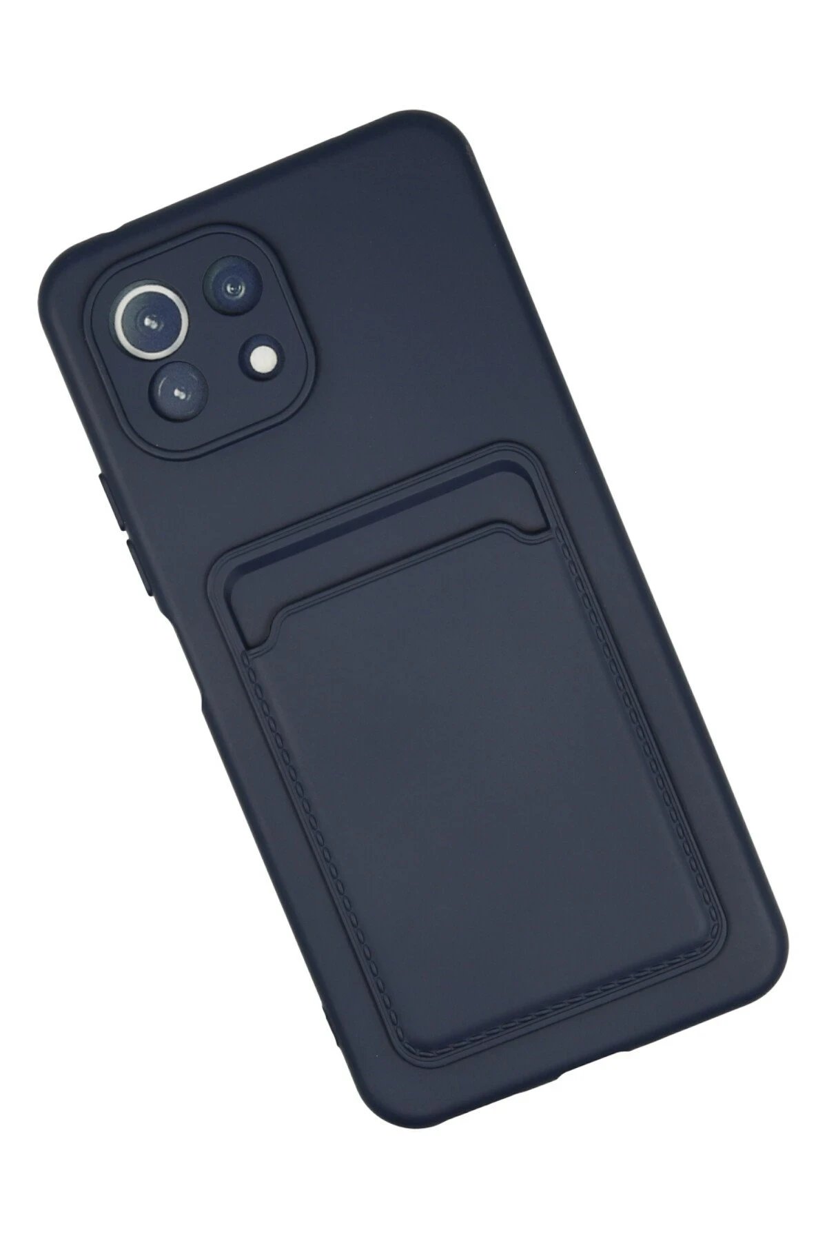 Newface Xiaomi Mi 11 Kılıf Kelvin Kartvizitli Silikon - Lacivert