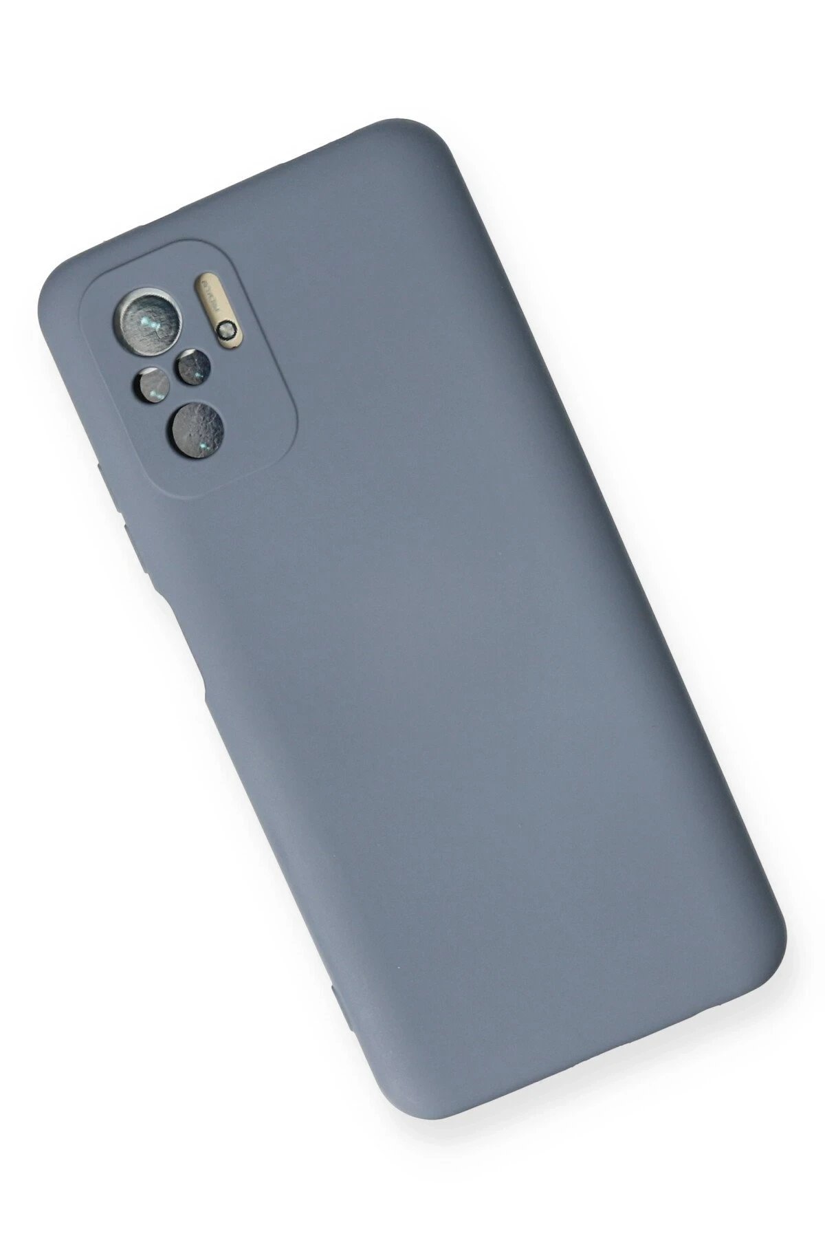 Newface Xiaomi Redmi Note 10 Kılıf Nano içi Kadife Silikon - Gri