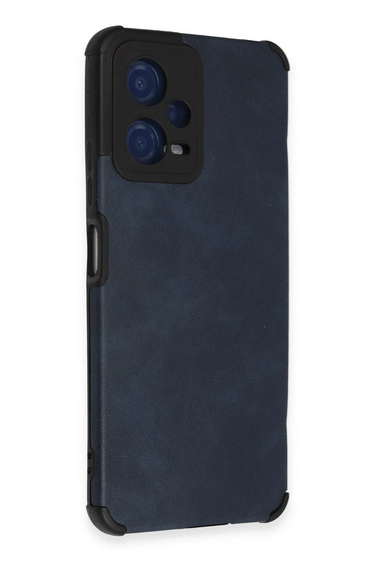 Newface Xiaomi Redmi Note 12 5G Kılıf Loop Deri Silikon - Lacivert