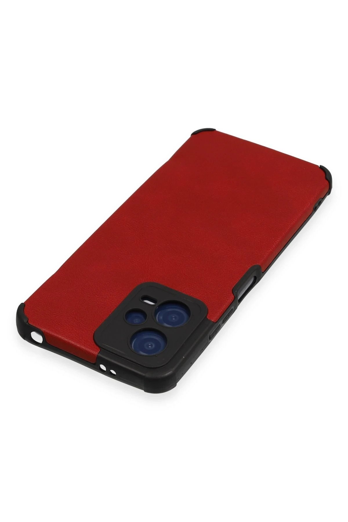 Newface Xiaomi Redmi Note 12 5G Kılıf Loop Deri Silikon - Kırmızı