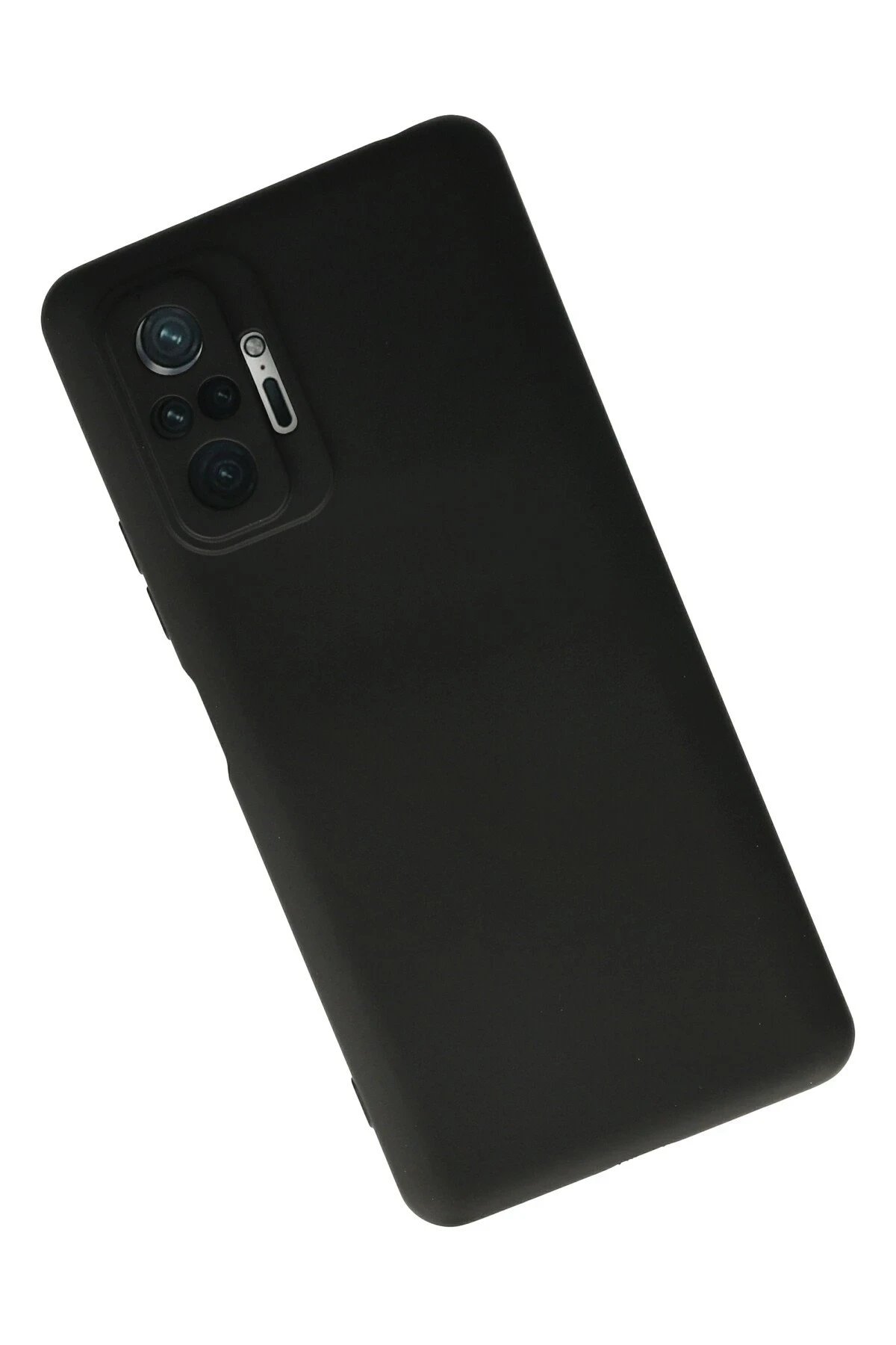 Newface Xiaomi Redmi Note 10 Pro Kılıf Nano içi Kadife Silikon - Siyah