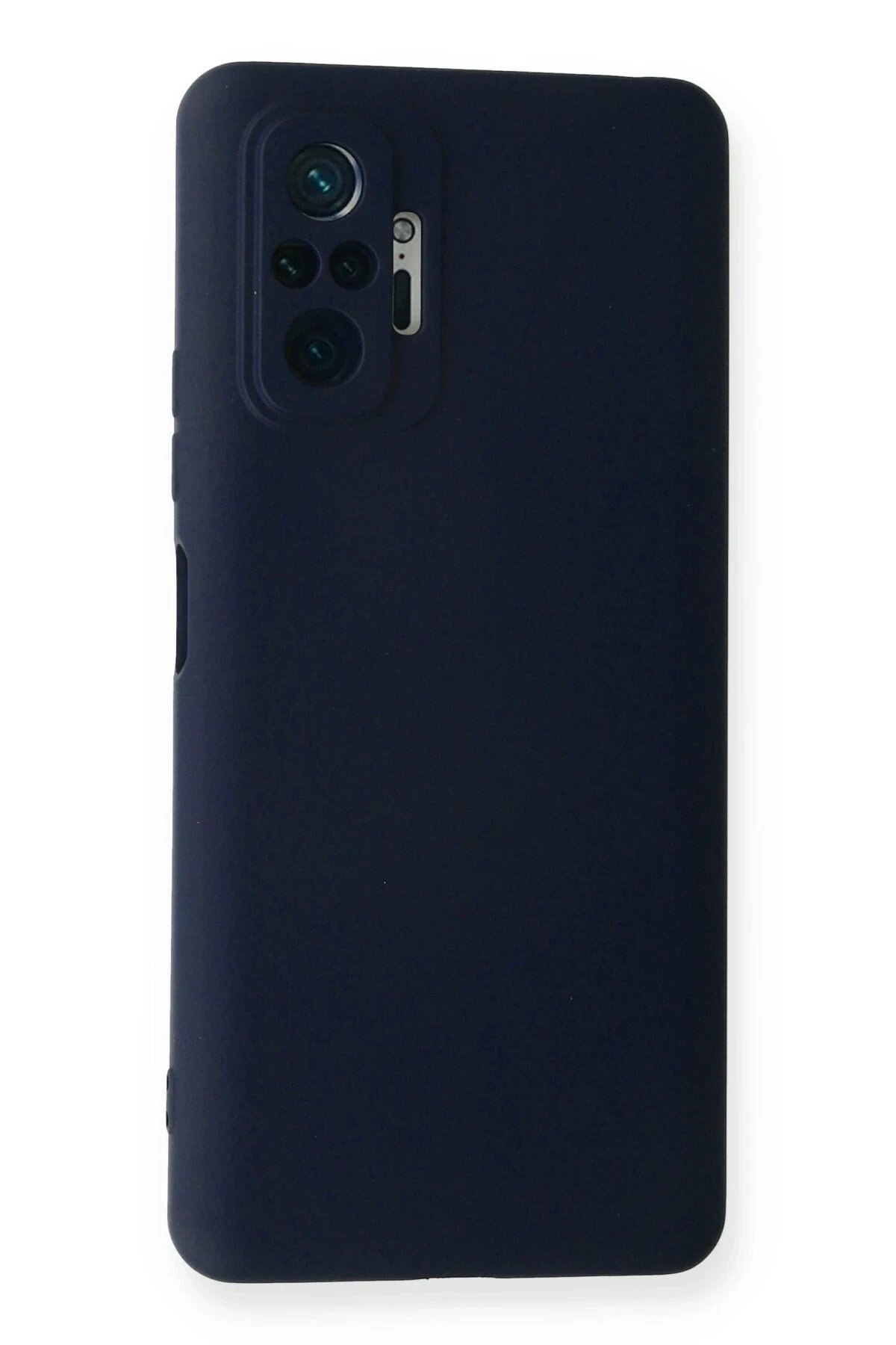 Newface Xiaomi Redmi Note 10 Pro Kılıf Nano içi Kadife Silikon - Lacivert