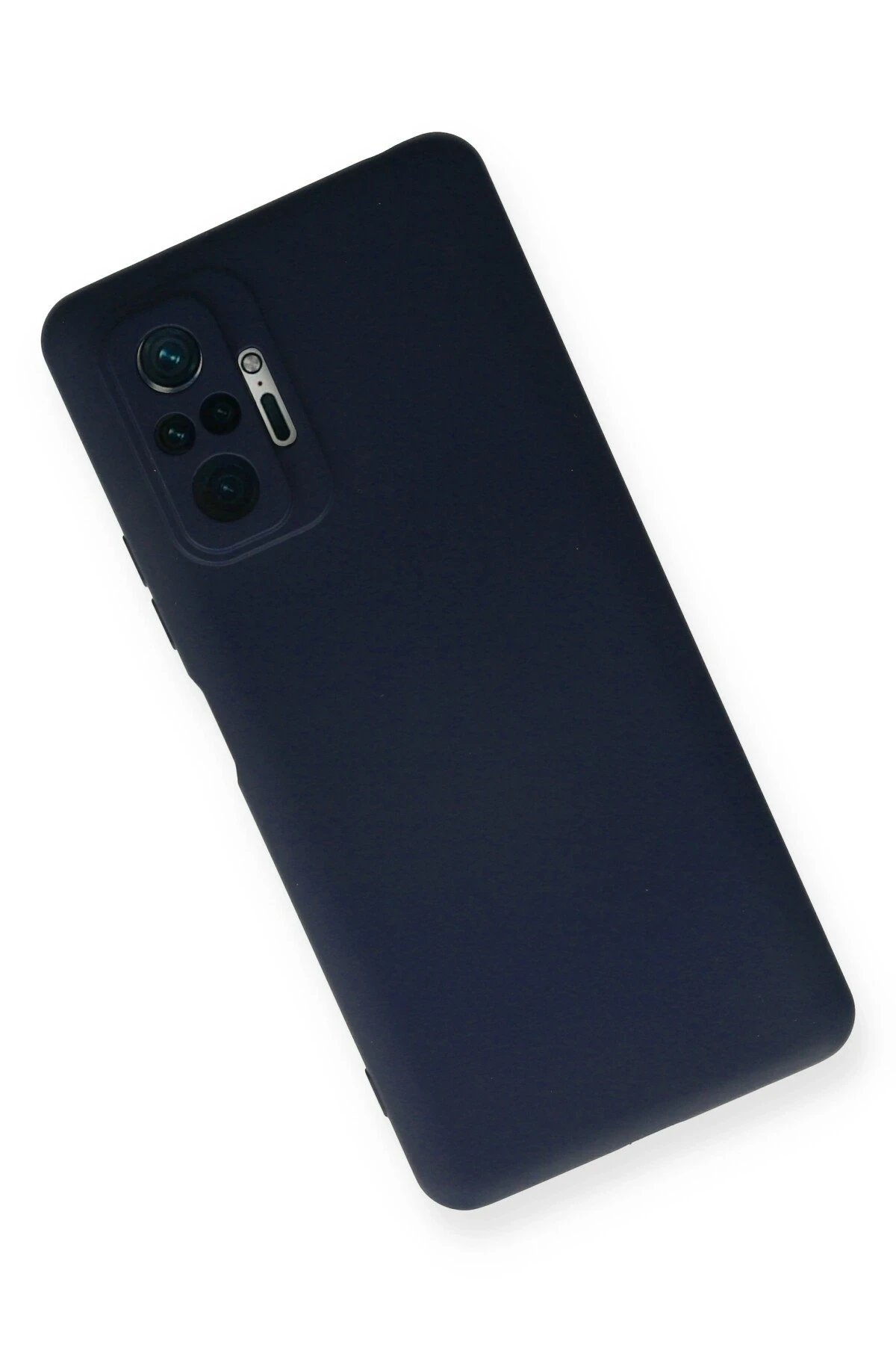 Newface Xiaomi Redmi Note 10 Pro Kılıf Nano içi Kadife Silikon - Lacivert