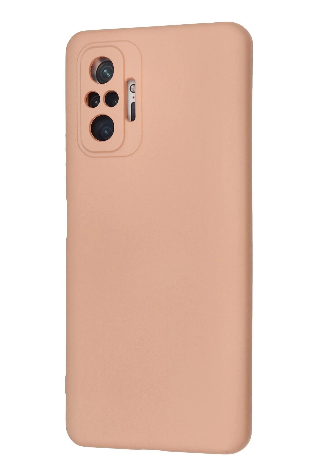 Newface Xiaomi Redmi Note 10 Pro Kılıf Nano içi Kadife Silikon - Pudra
