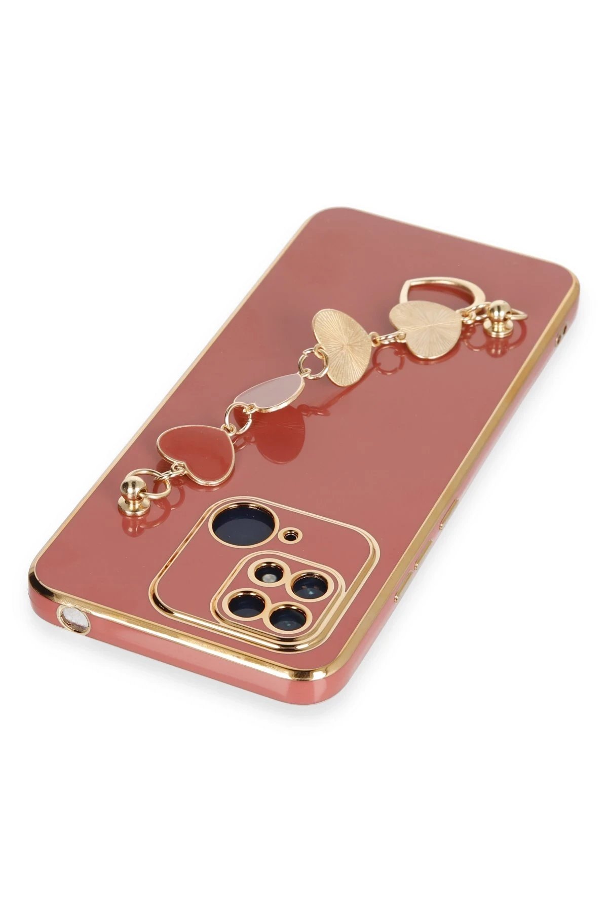 Newface Xiaomi Redmi 10C Kılıf Esila Silikon - Kırmızı