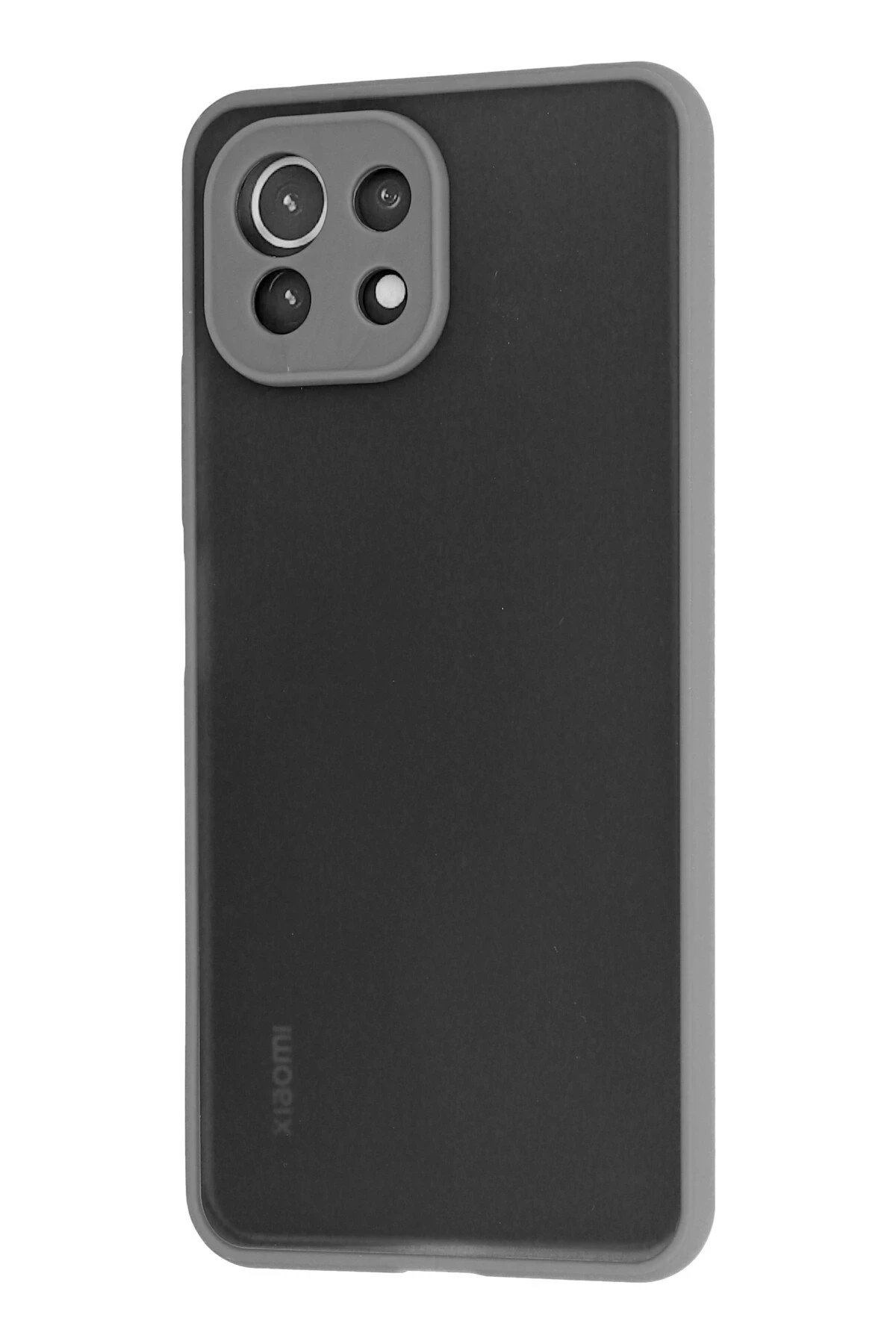 Newface Xiaomi Mİ 11 Lite Kılıf Montreal Silikon Kapak - Gri