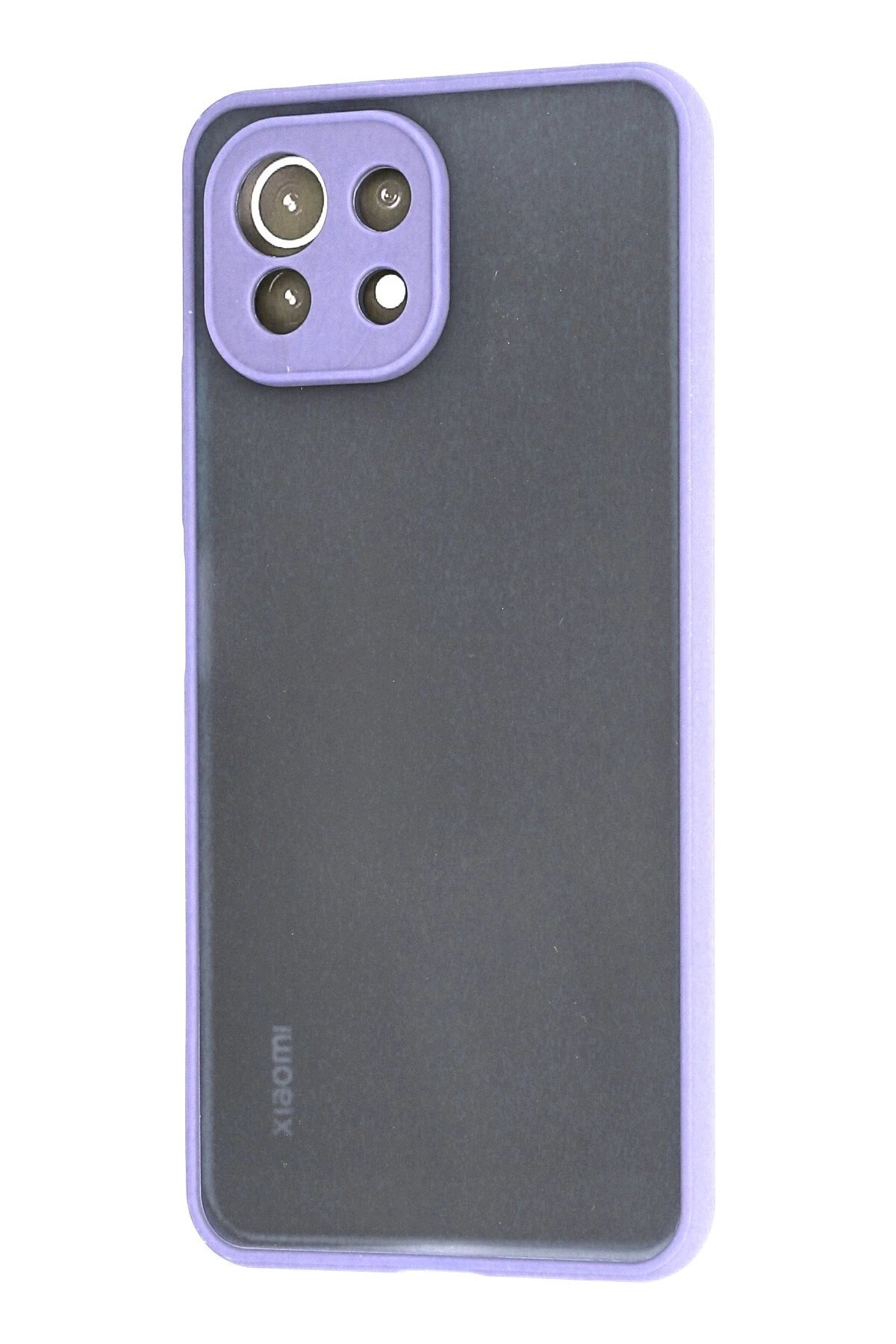 Newface Xiaomi Mİ 11 Lite Kılıf Montreal Silikon Kapak - Mor