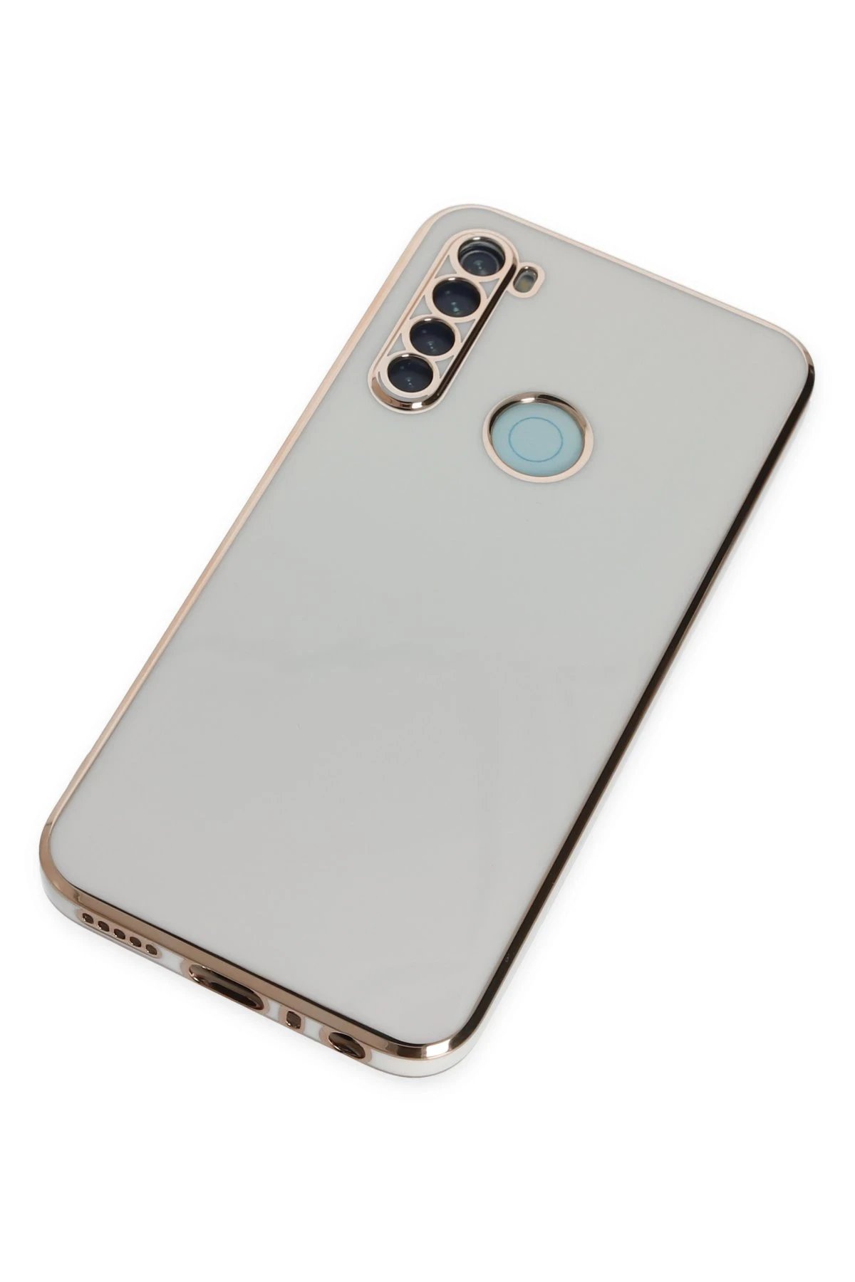 Newface Xiaomi Redmi Note 8 Kılıf Volet Silikon - Beyaz