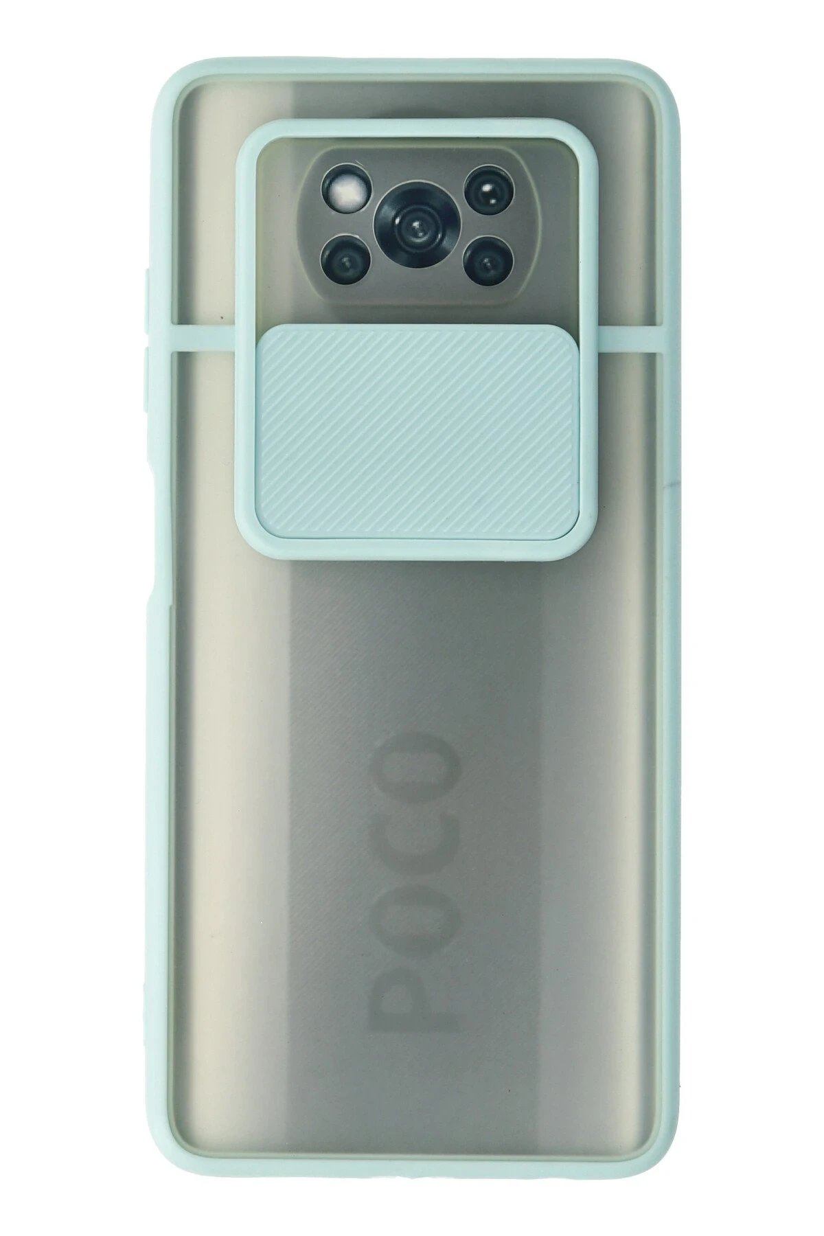 Newface Xiaomi Pocophone X3 Kılıf Palm Buzlu Kamera Sürgülü Silikon uaz