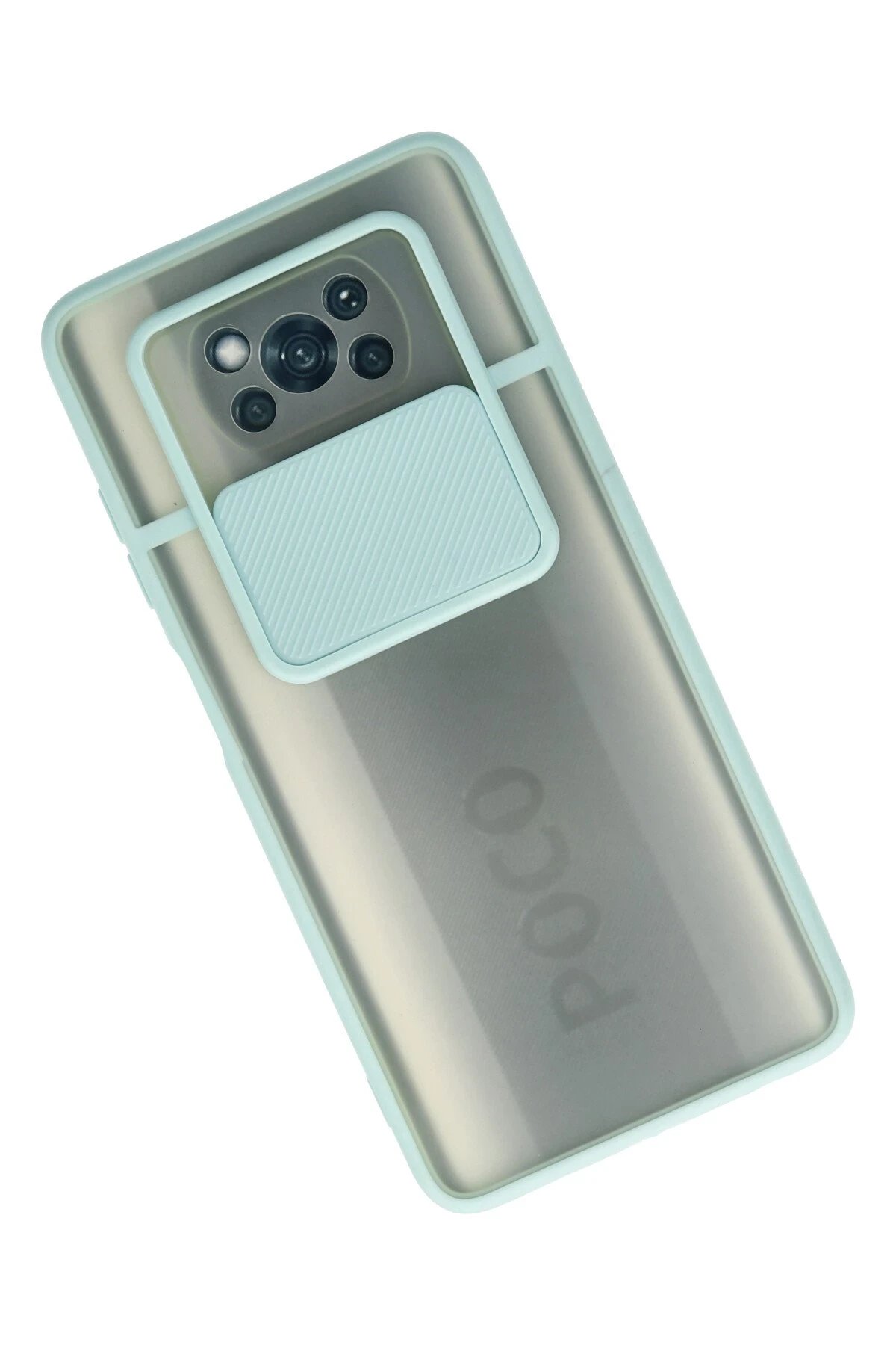 Newface Xiaomi Pocophone X3 Kılıf Palm Buzlu Kamera Sürgülü Silikon uaz