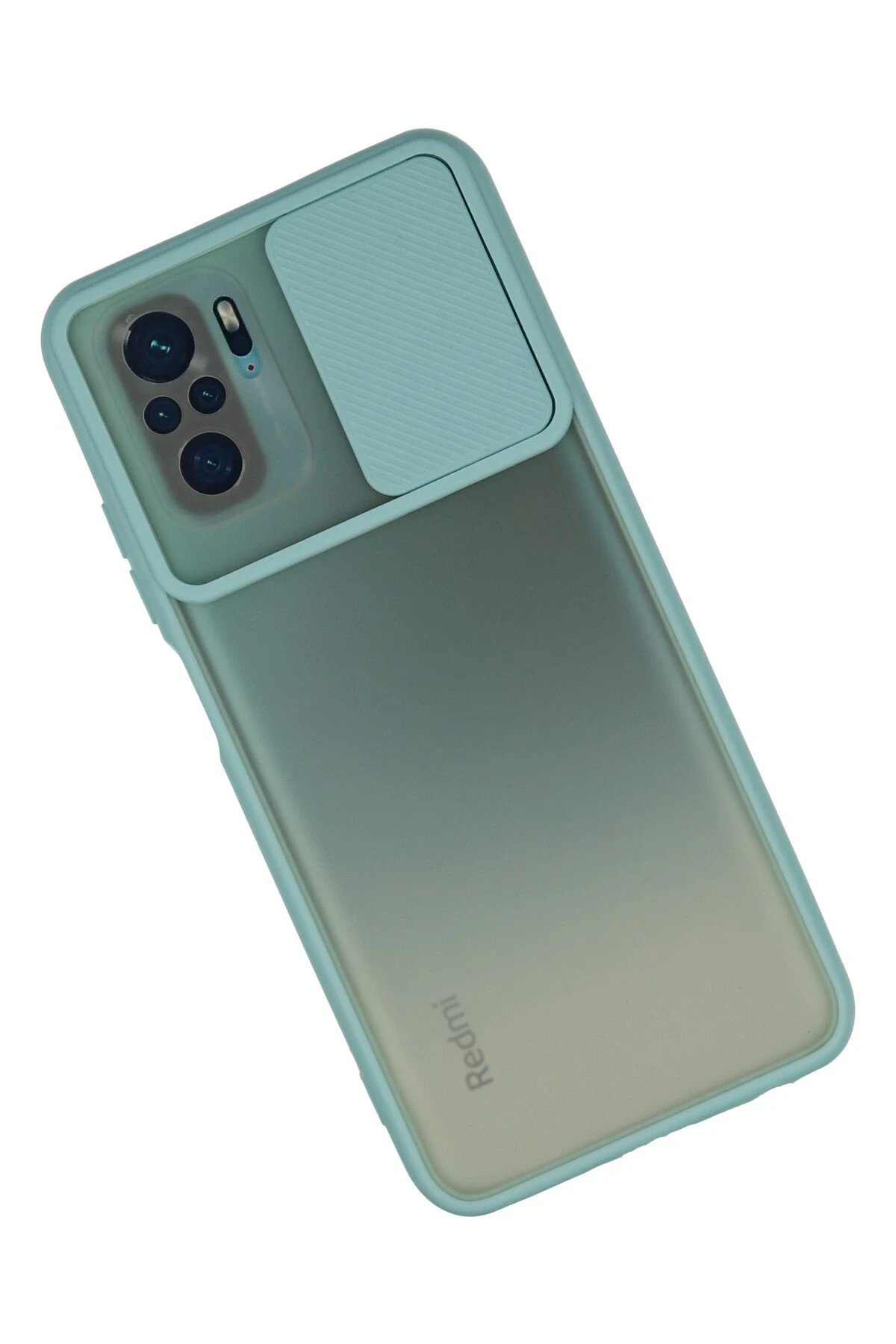 Newface Xiaomi Redmi Note 10 Kılıf Palm Buzlu Kamera Sürgülü Silikon uaz