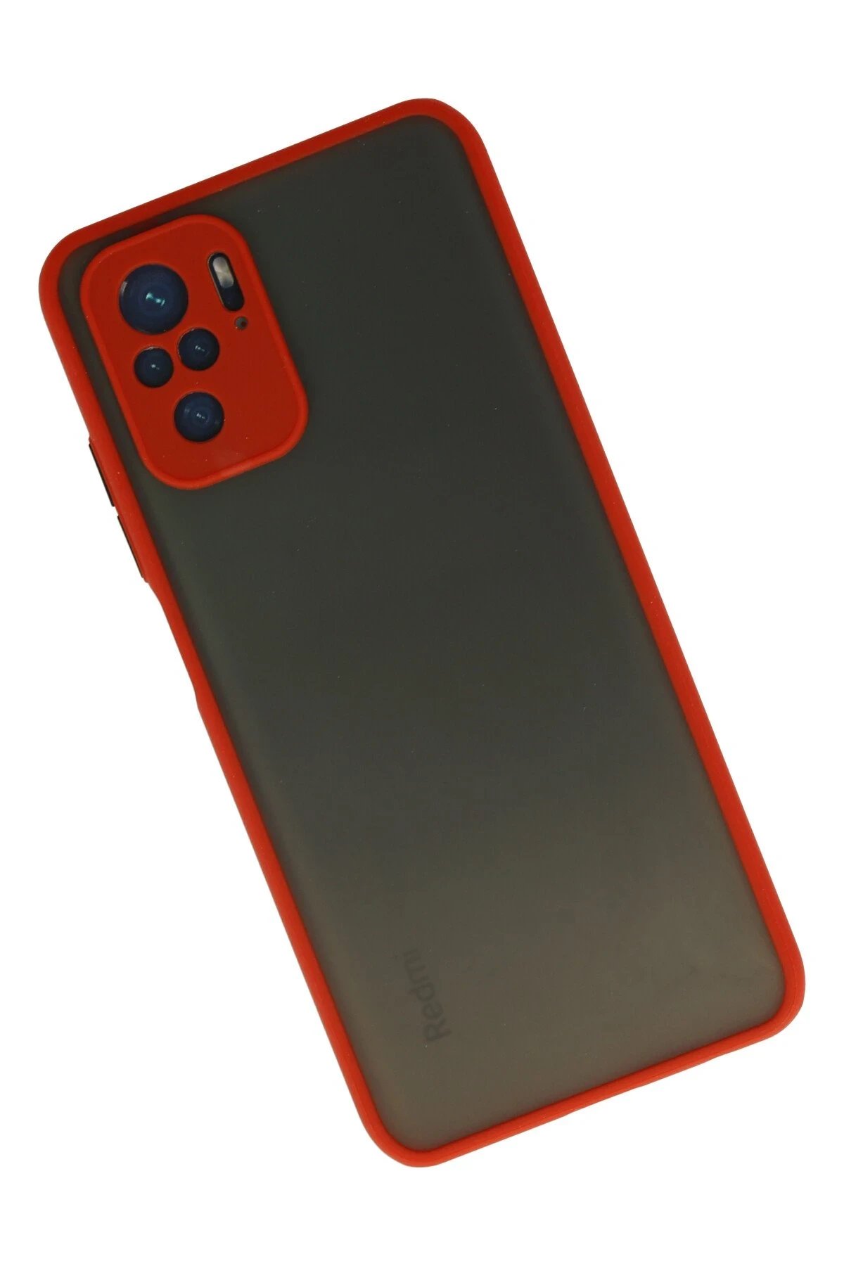 Newface Xiaomi Redmi Note 10 Kılıf Montreal Silikon Kapak - Kırmızı