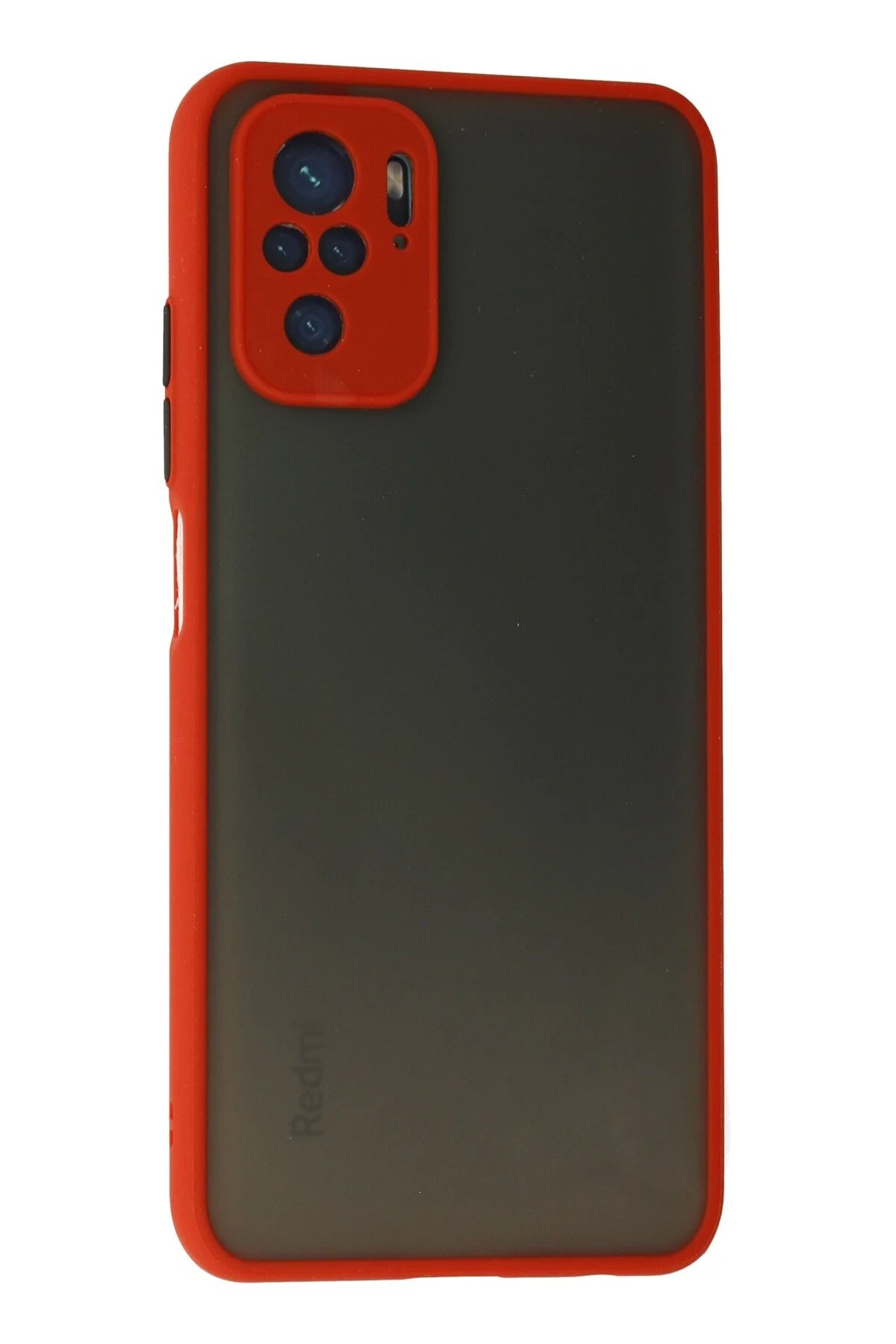 Newface Xiaomi Redmi Note 10 Kılıf Montreal Silikon Kapak - Kırmızı