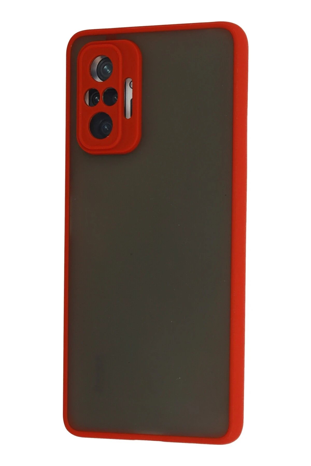 Newface Xiaomi Redmi Note 10 Pro Kılıf Montreal Silikon Kapak - Kırmızı