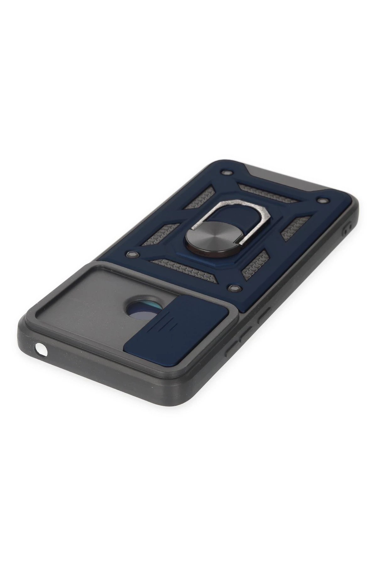 Newface Xiaomi Redmi 10C Kılıf Pars Lens Yüzüklü Silikon - Lacivert