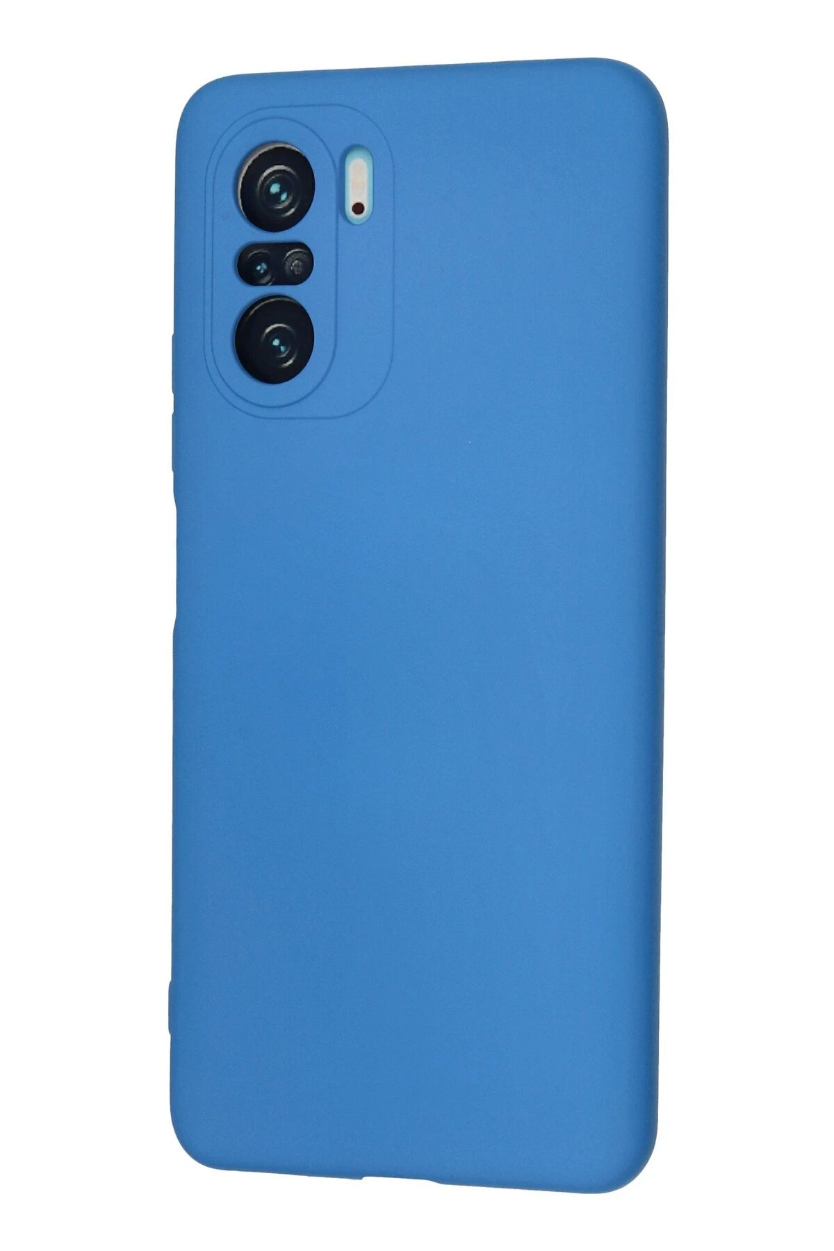 Newface Xiaomi Poco F3 Kılıf Nano içi Kadife Silikon - Mavi