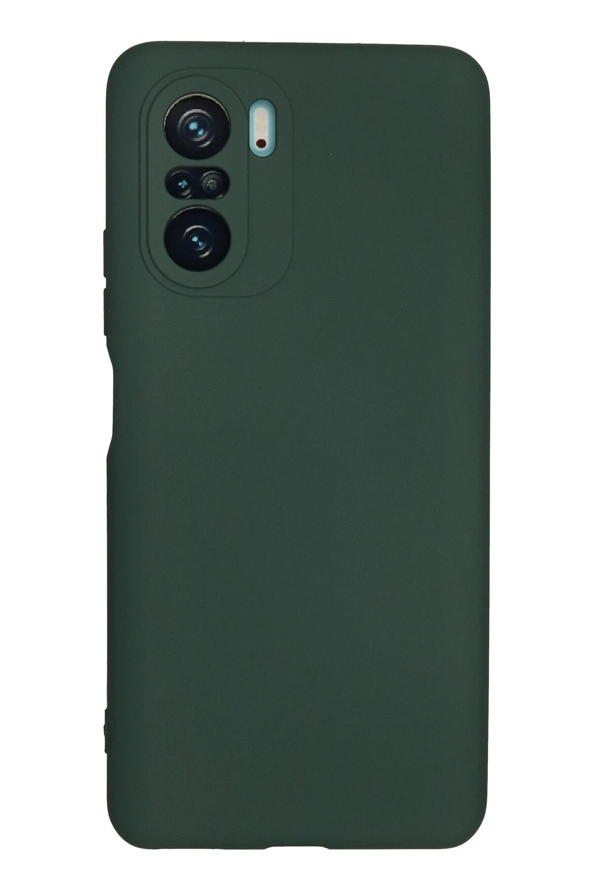 Newface Xiaomi Poco F3 Kılıf Nano içi Kadife Silikon - Koyu Yeşil