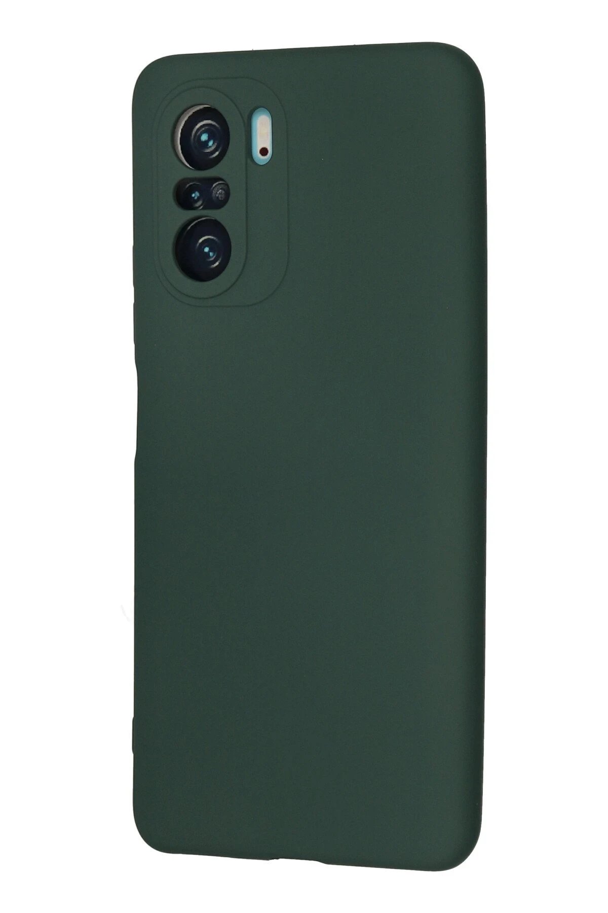 Newface Xiaomi Poco F3 Kılıf Nano içi Kadife Silikon - Koyu Yeşil