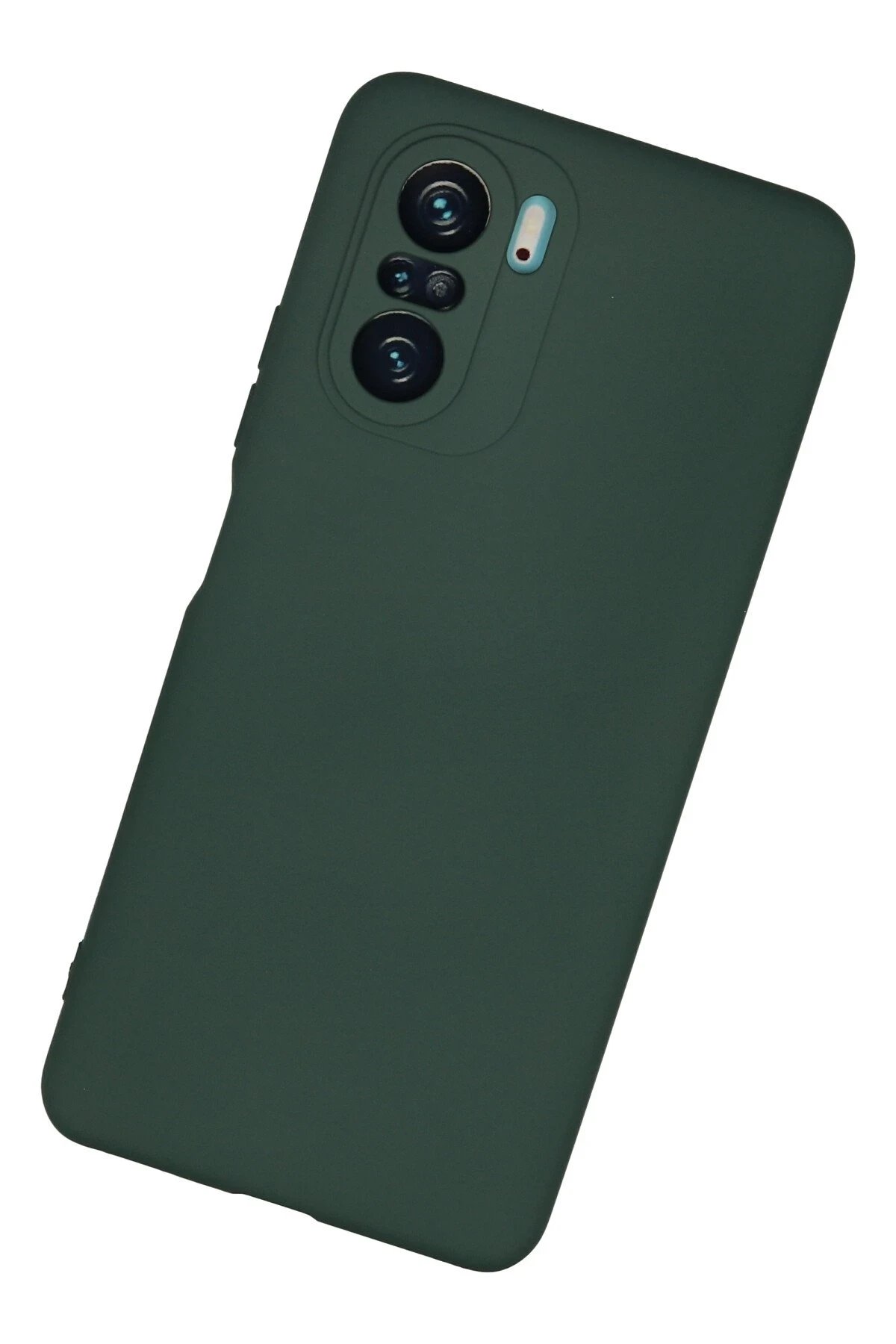 Newface Xiaomi Poco F3 Kılıf Nano içi Kadife Silikon - Koyu Yeşil