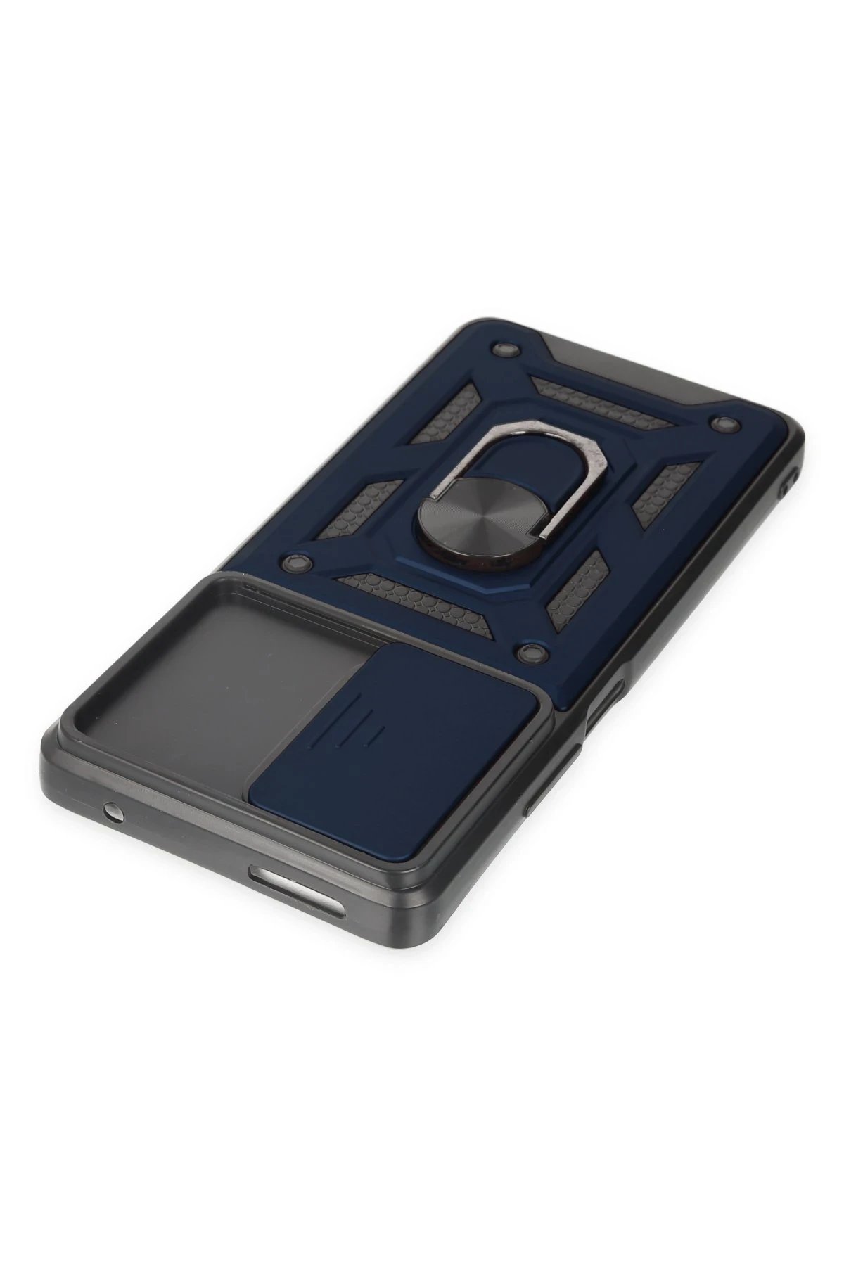 Newface Xiaomi Mi 11T Pro Kılıf Pars Lens Yüzüklü Silikon - Lacivert