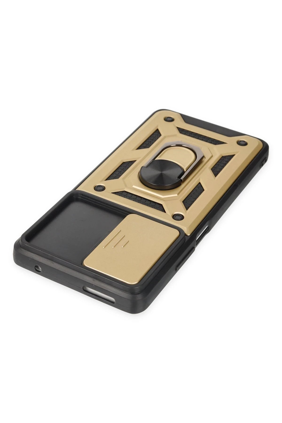 Newface Xiaomi Mi 11T Pro Kılıf Pars Lens Yüzüklü Silikon - Gold