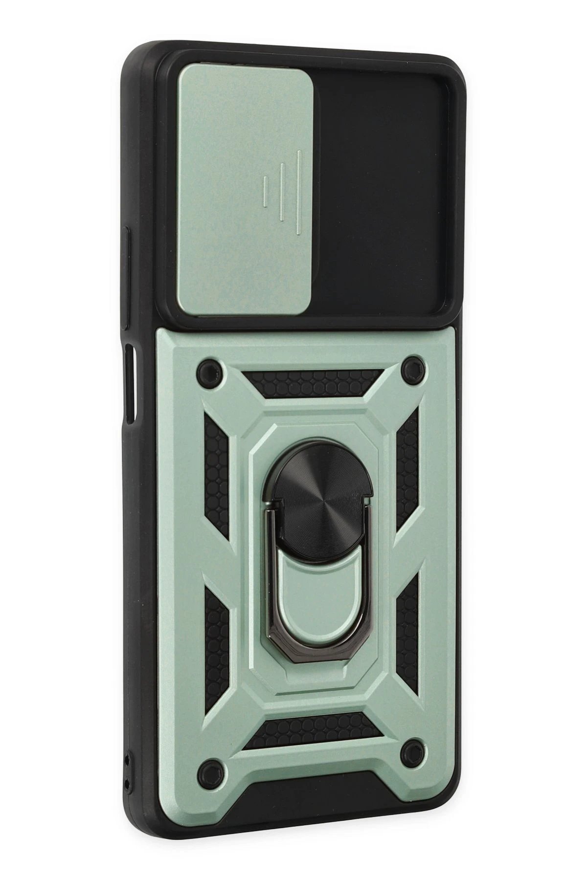 Newface Xiaomi Mi 11T Pro Kılıf Pars Lens Yüzüklü Silikon - Yeşil