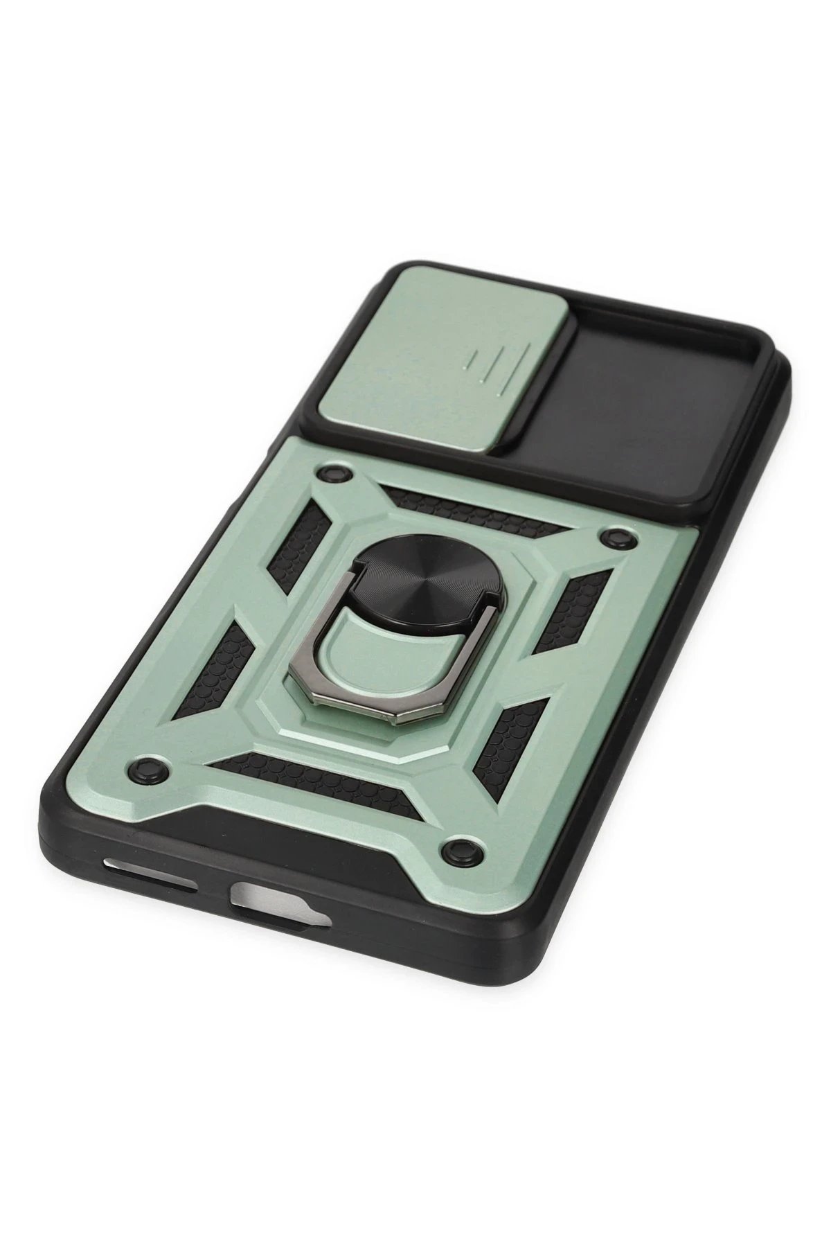 Newface Xiaomi Mi 11T Pro Kılıf Pars Lens Yüzüklü Silikon - Yeşil