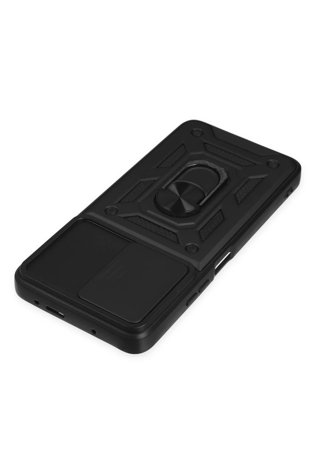 Newface Xiaomi Poco X3 GT Kılıf Pars Lens Yüzüklü Silikon - Siyah