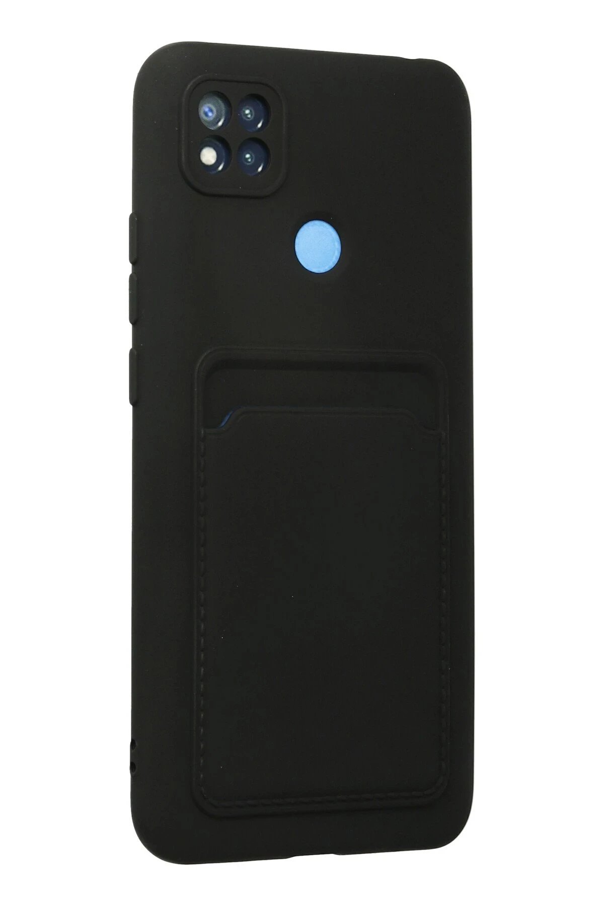 Newface Xiaomi Redmi 9C Kılıf Kelvin Kartvizitli Silikon - Siyah