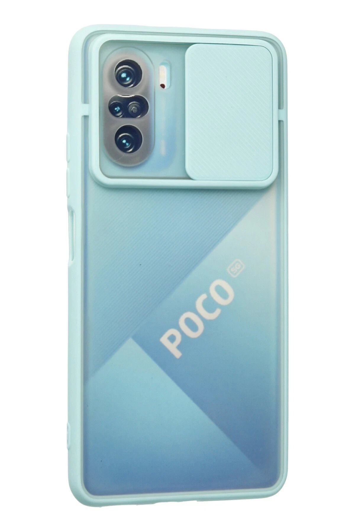 Newface Xiaomi Poco F3 Kılıf Palm Buzlu Kamera Sürgülü Silikon uaz