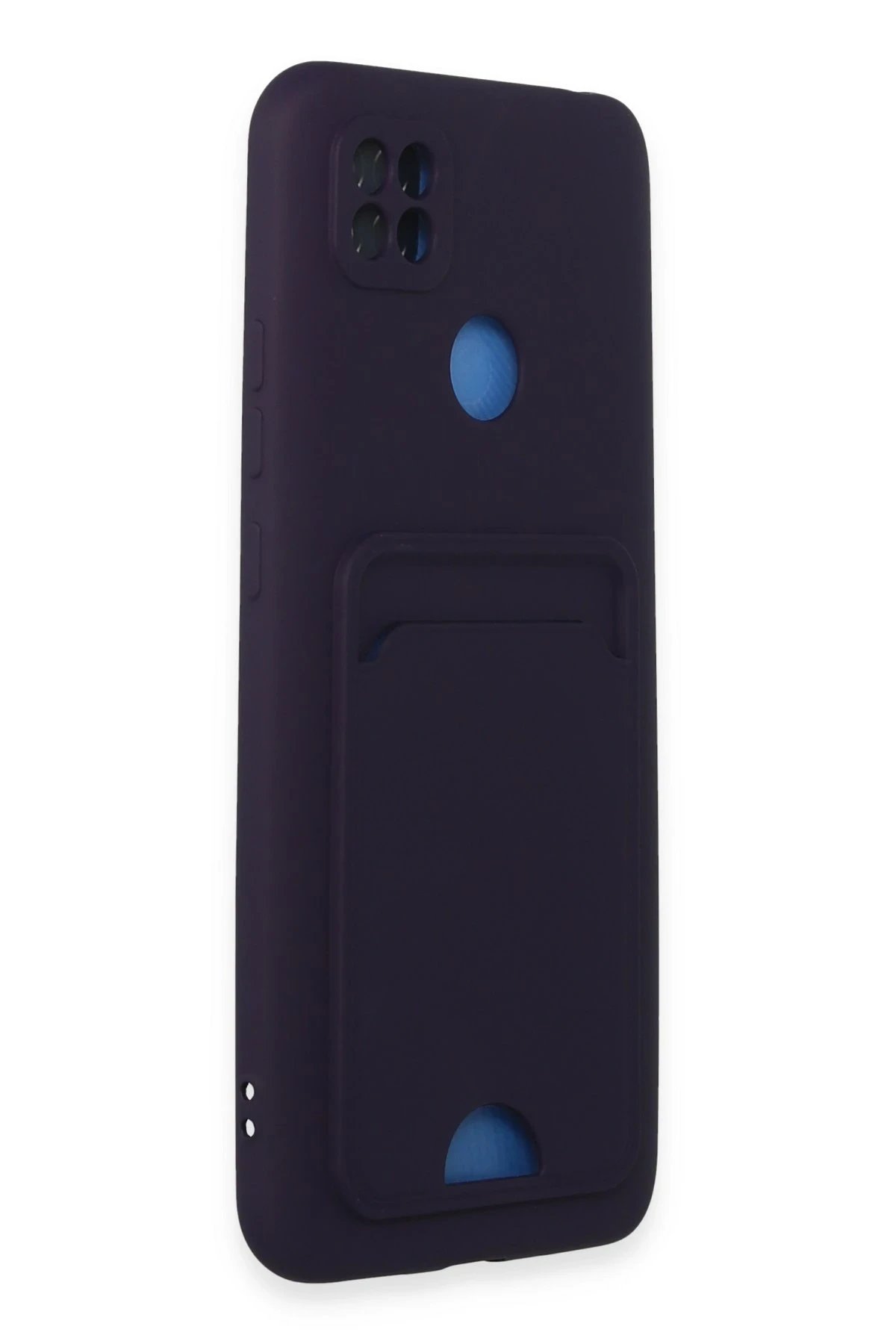 Newface Xiaomi Redmi 9C Kılıf Kelvin Kartvizitli Silikon - Derin Mor