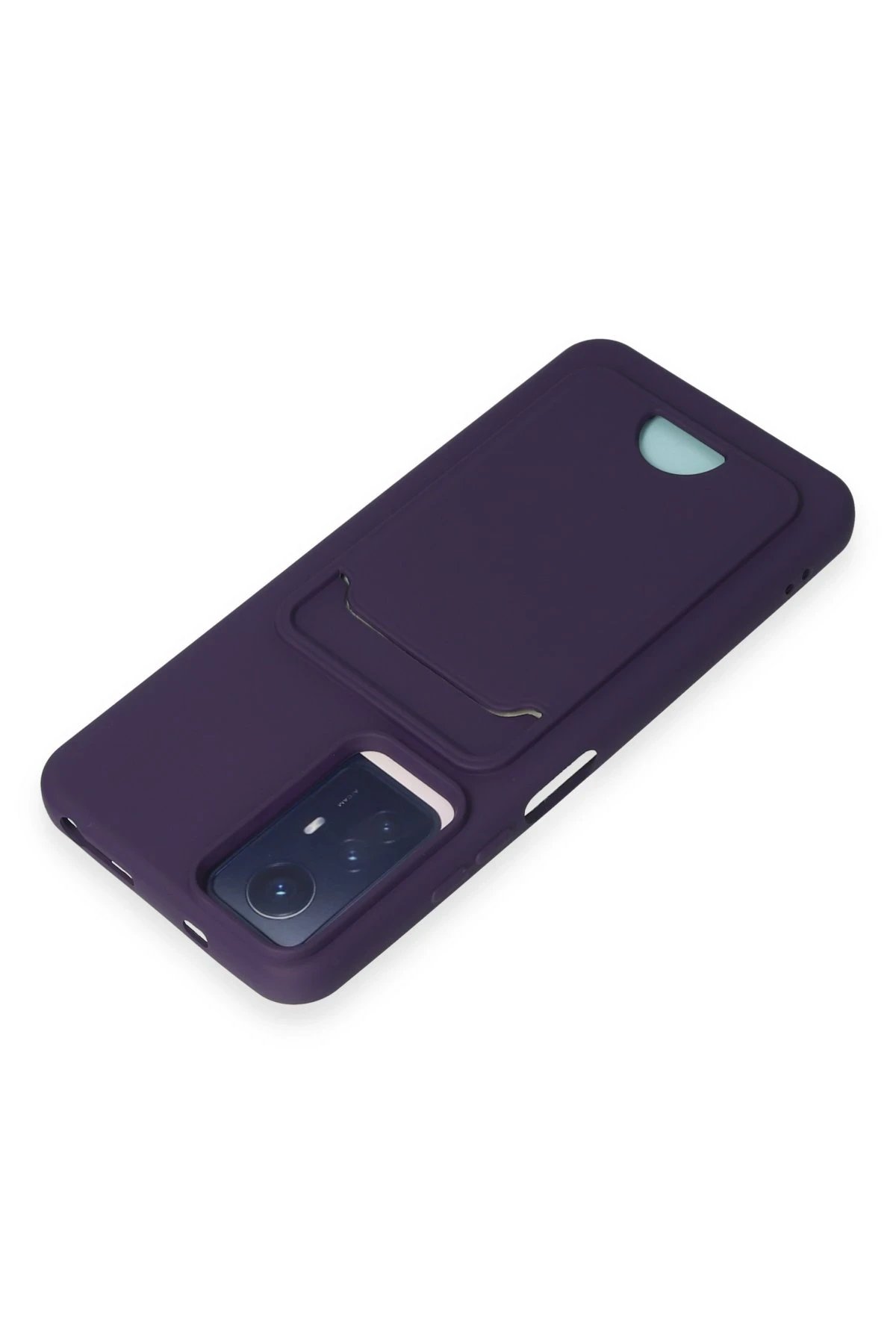 Newface Xiaomi Redmi Note 11S Kılıf Kelvin Kartvizitli Silikon - Derin Mor