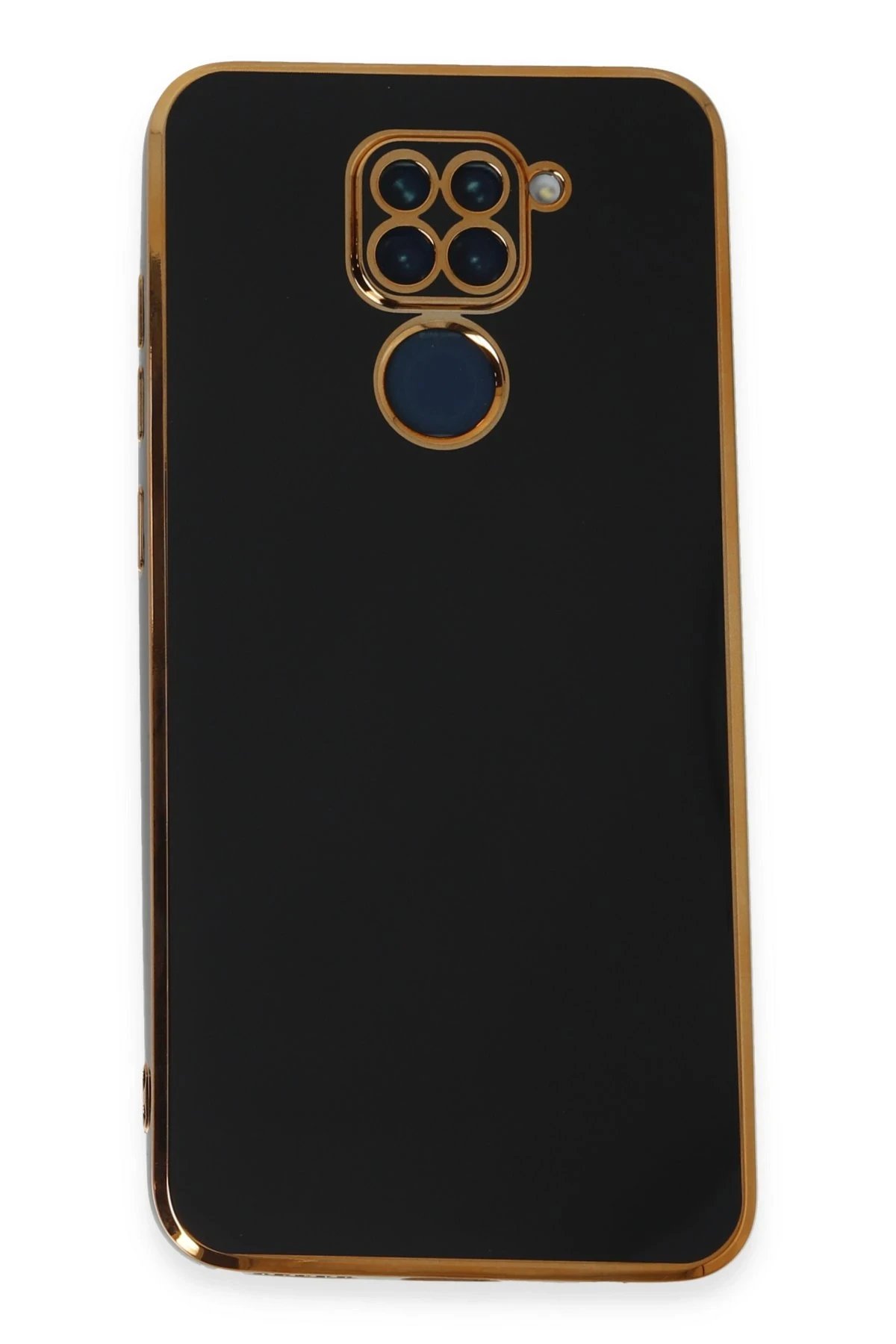 Newface Xiaomi Redmi Note 9 Kılıf Volet Silikon - Siyah