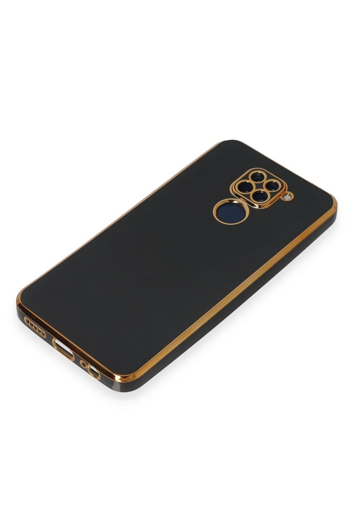 Newface Xiaomi Redmi Note 9 Kılıf Volet Silikon - Siyah