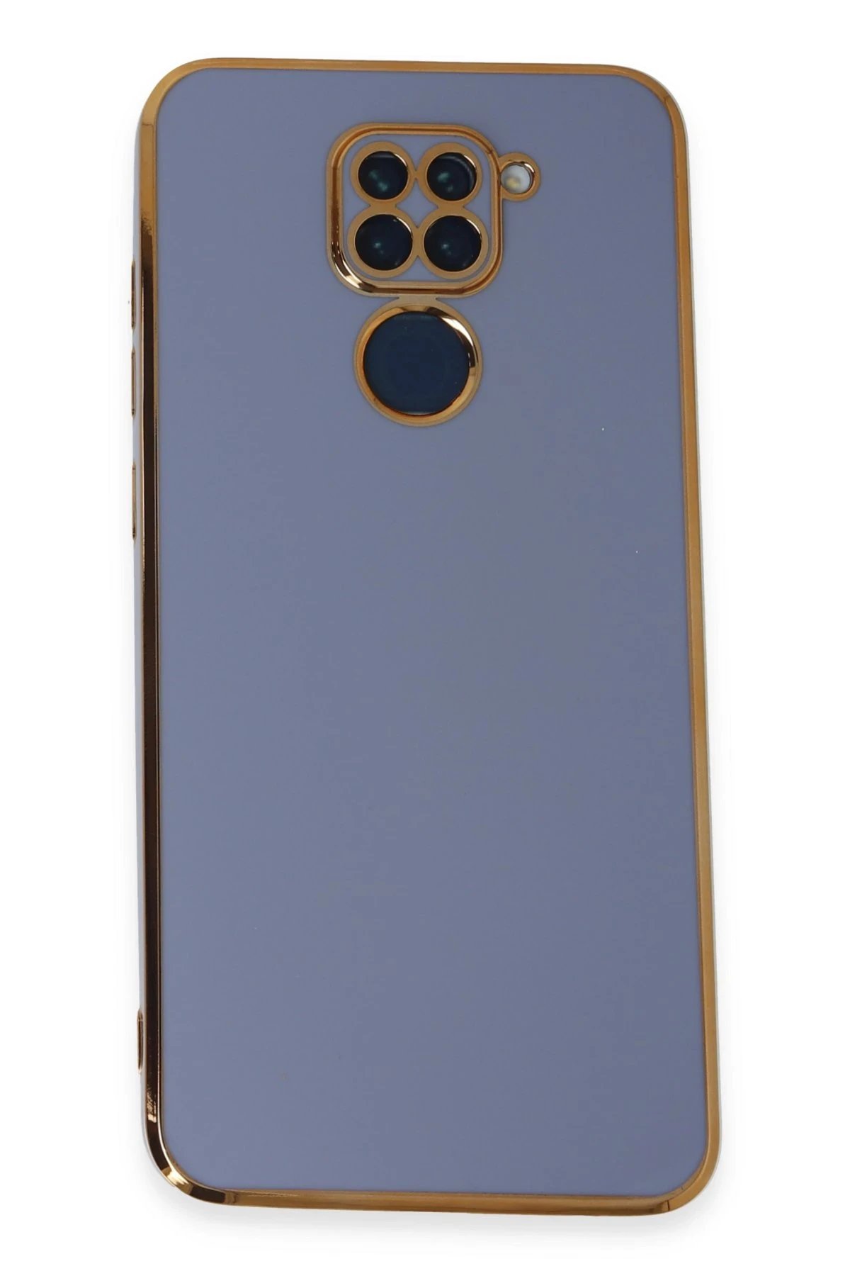 Newface Xiaomi Redmi Note 9 Kılıf Volet Silikon - Mavi