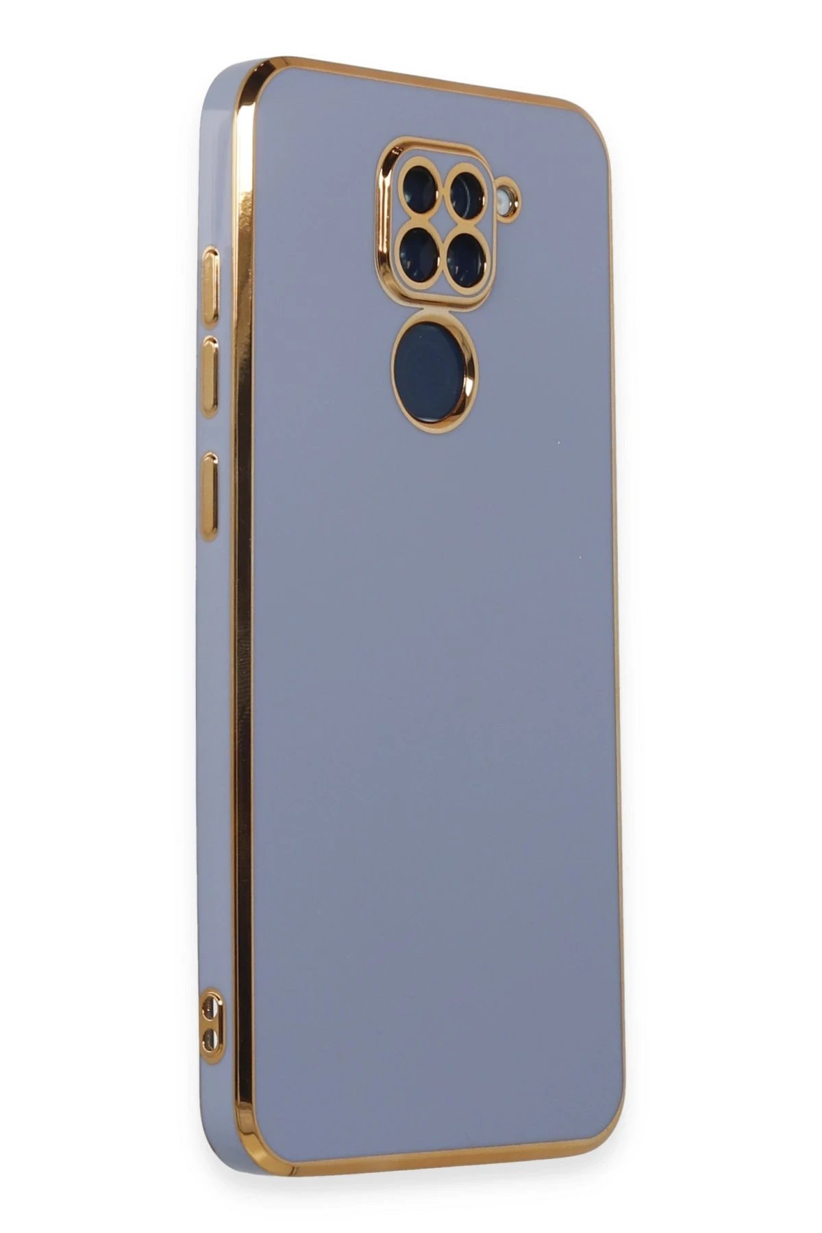 Newface Xiaomi Redmi Note 9 Kılıf Volet Silikon - Mavi